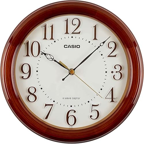 Vista 8 de CASIO IQ-481J-7JF - Reloj de pared, radio, blanco, diámetro 12.0 pulgadas (12.0 in), analógico, parada de segunda mano nocturna