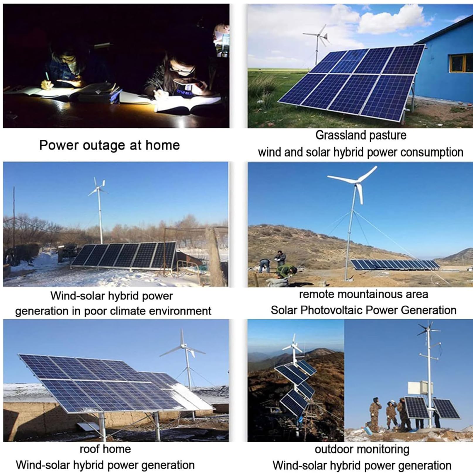 Regolatore di carica MPPT per turbina eolica ibrida solare per sistemi eolici e pannelli solari, schermo LCD, impostazioni di carica intelligenti, compatibile con lampade stradali