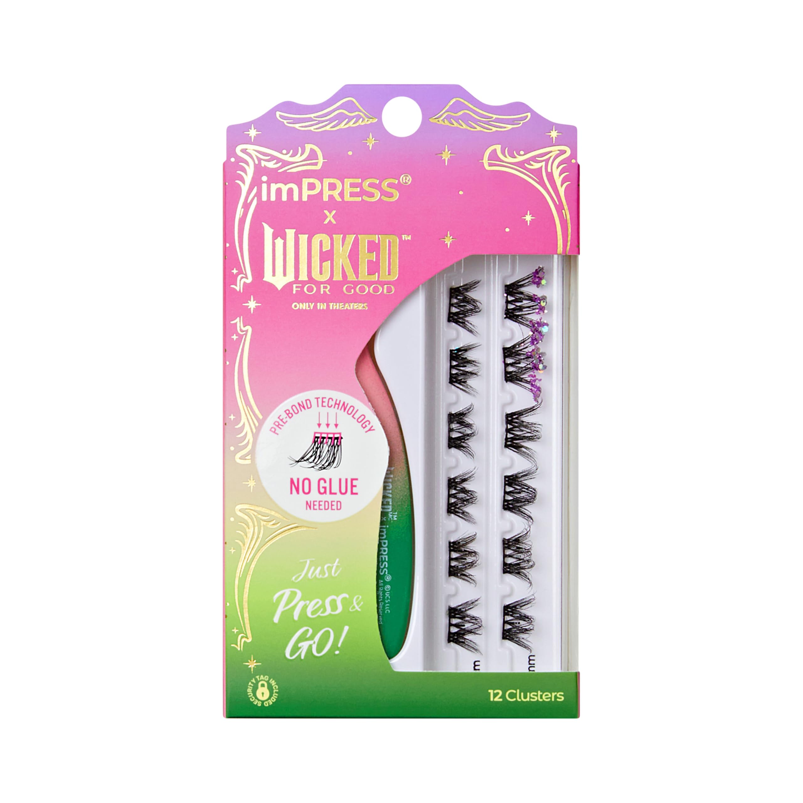 imPRESS X WICKED FOR GOOD Press On Self Adhesive Eyelashes Forever My Friend 8mm-10mm Natural Volume Press On