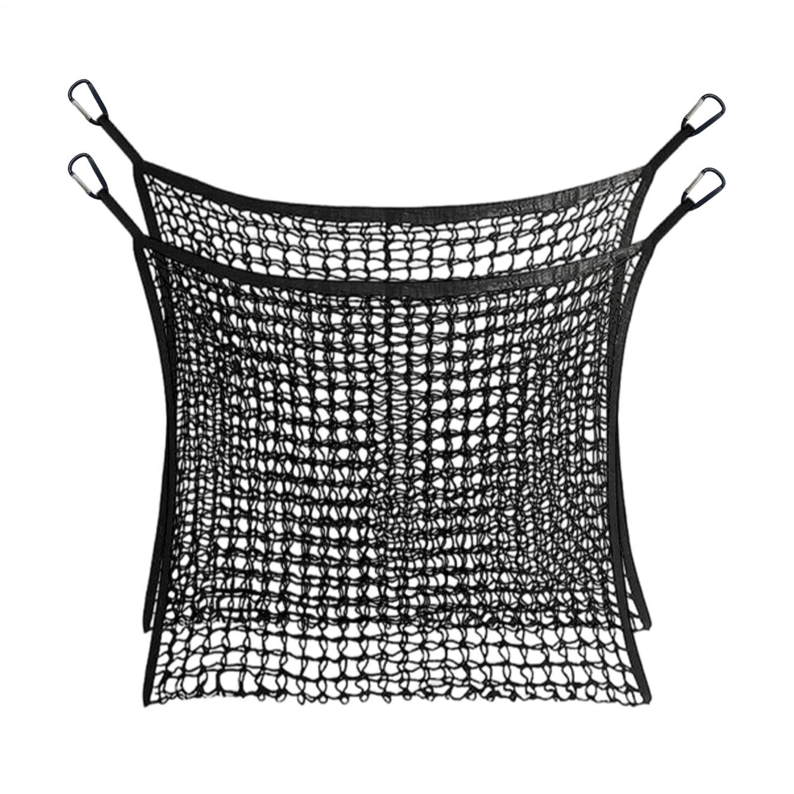 de Heno Bolsa de 0,9 x 0,8 m con Correas | Red para Heno de Rudo para Ovejas, Ganado, Establos, Paseos a Caballo, Transporte, Granja