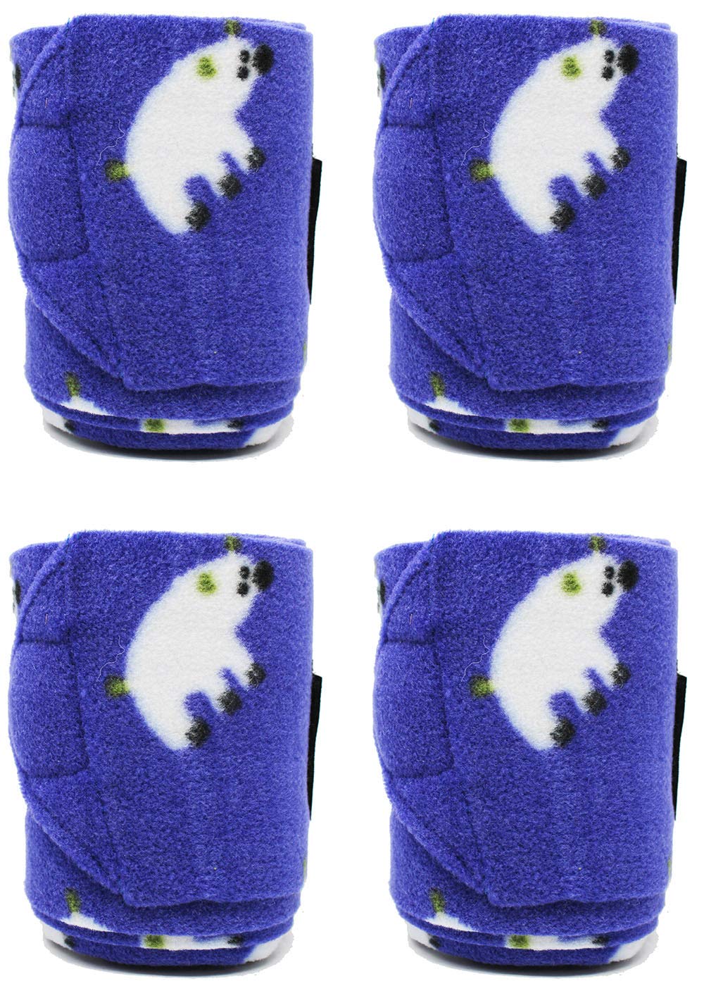 CHALLENGER 10ft Horse Grooming Leg Polo Wrap Set of 4 Soft Fleece 95R