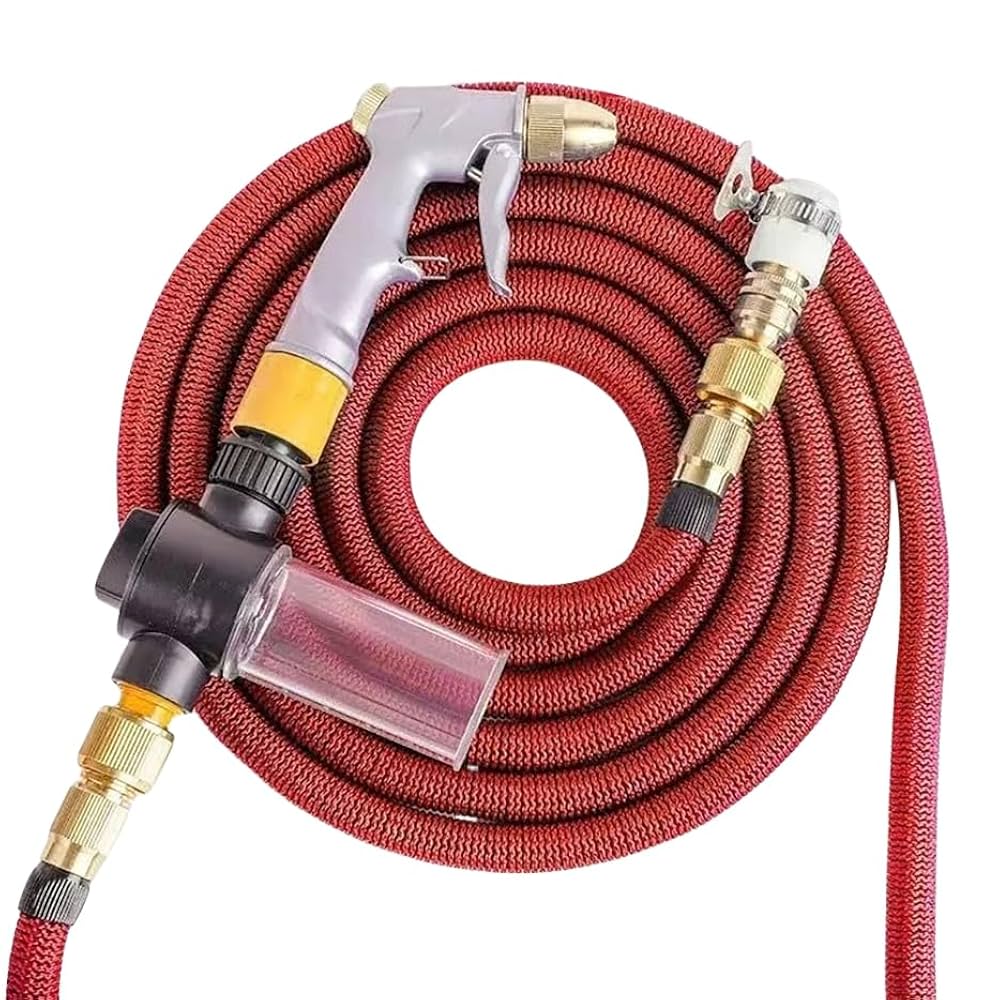 散水ホース 軽量で多機能 3倍に伸びる 家庭菜園 散水ホース 軽量で多機能 3倍に伸びる 家庭菜園