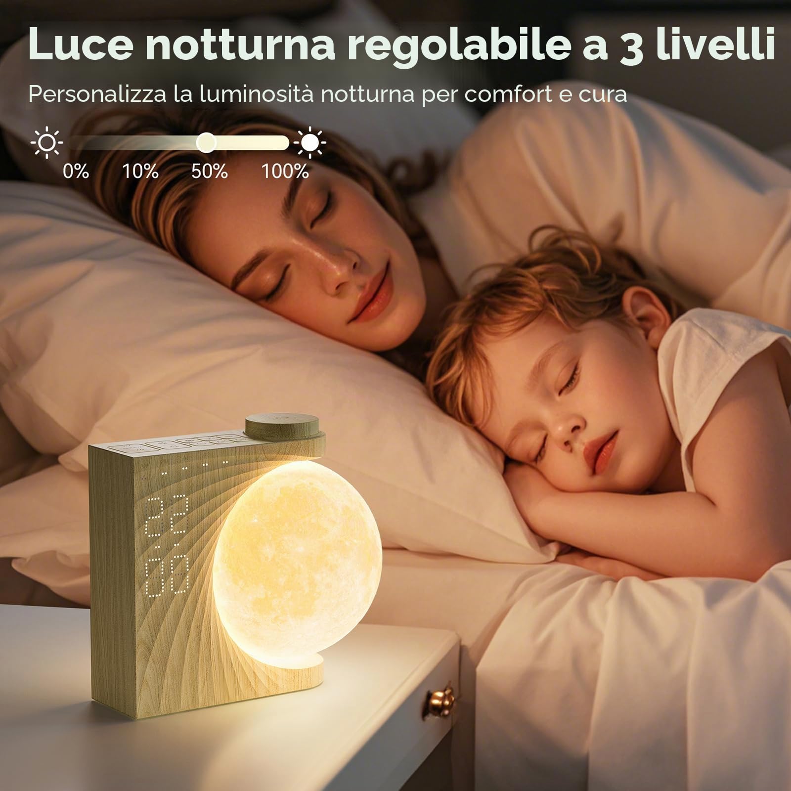 RETEYUNG Lampada Luna Rotante — immagine 15 di 16