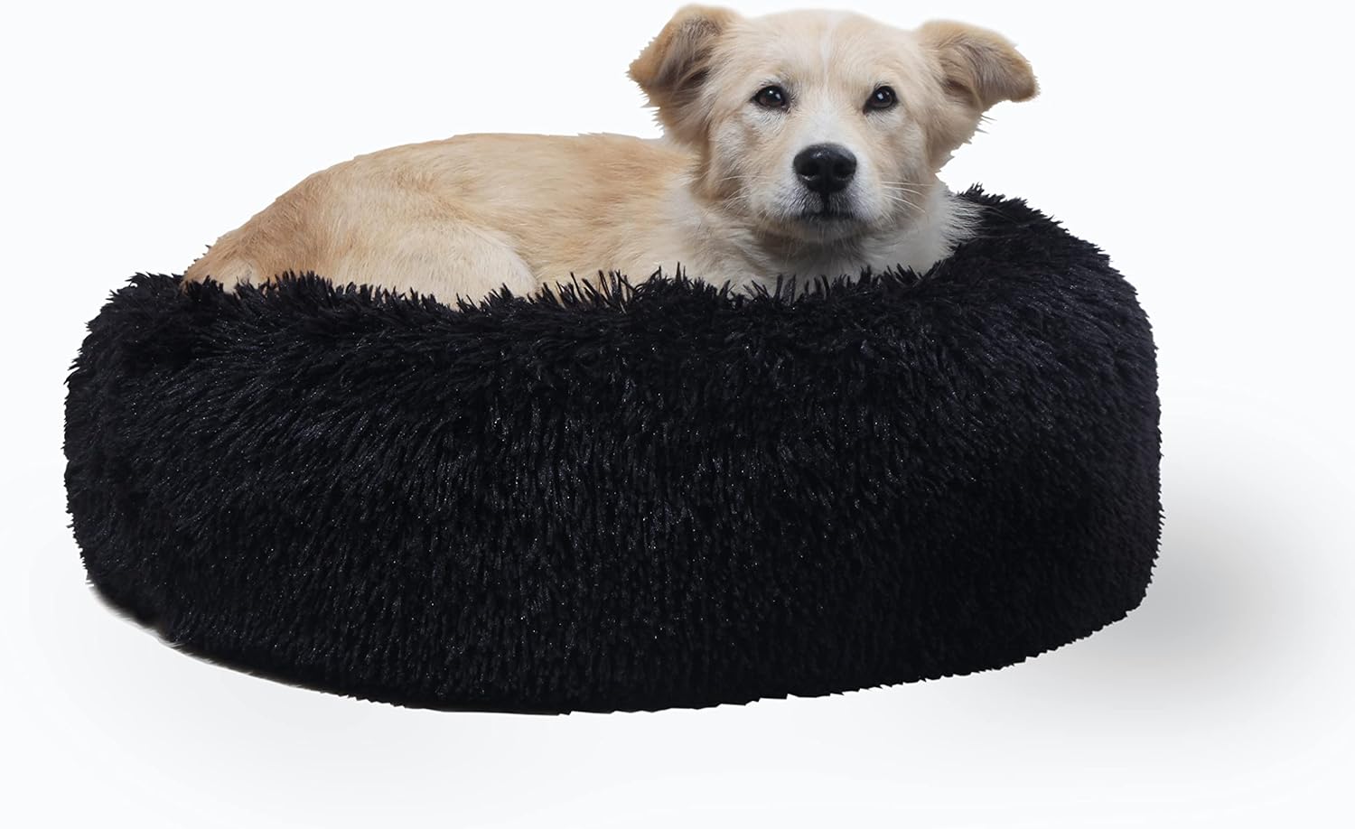 Amazon.com : Black Dog Bed for Small Dogs Washble Calming Dog Bed for ...