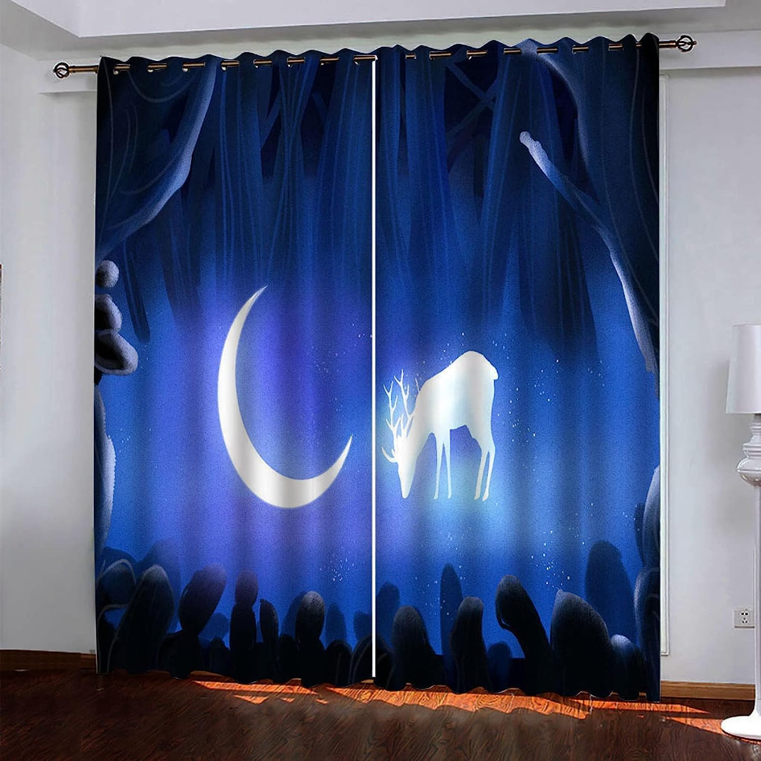 Rideaux occultants 3D jaune 300x280cm isolants pour salon