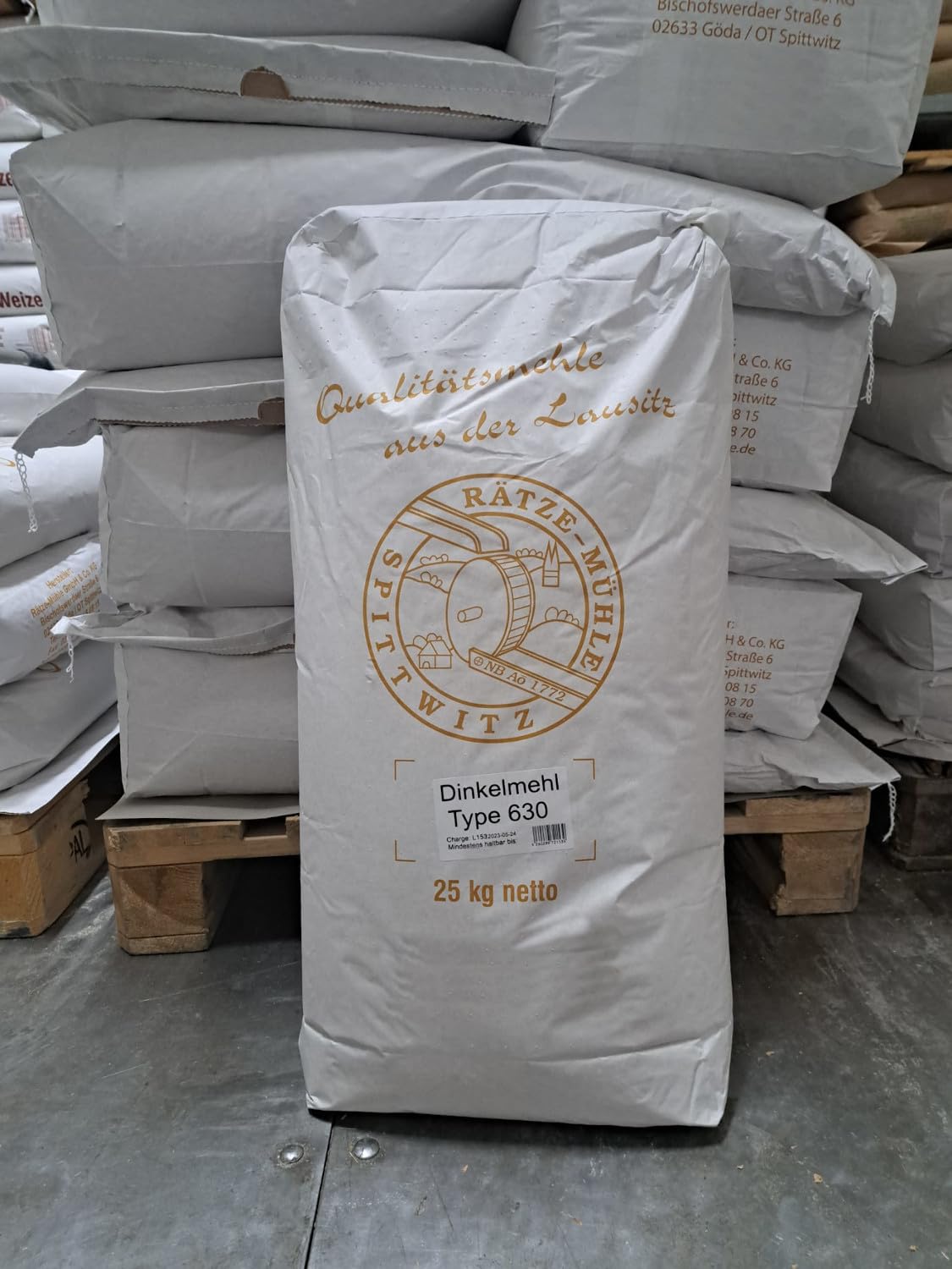 Dinkelmehl Typ 630 25kg in bester regionaler Qualität von der Rätze-Mühle