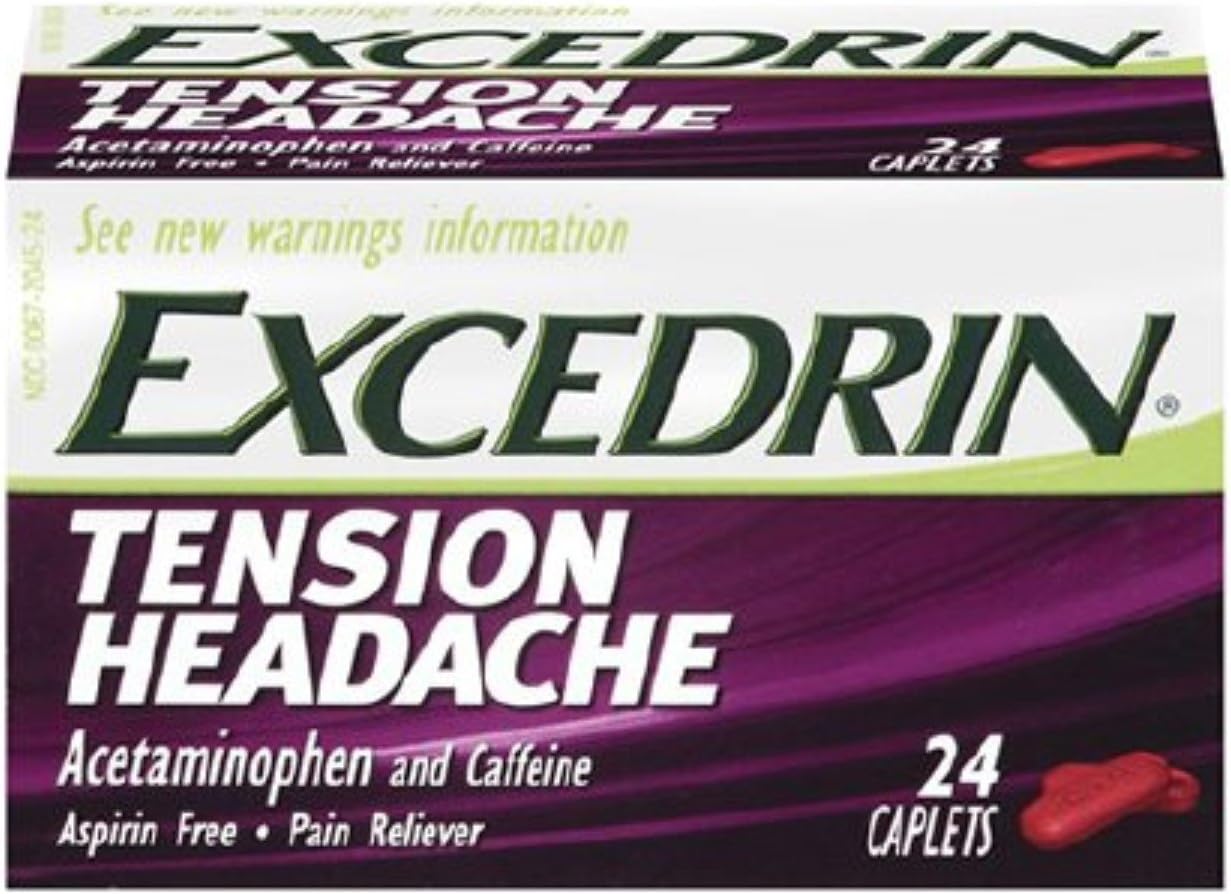 Excedrin Tension Headache Caplets 24 ea (Pack of 4) Algeria Ubuy