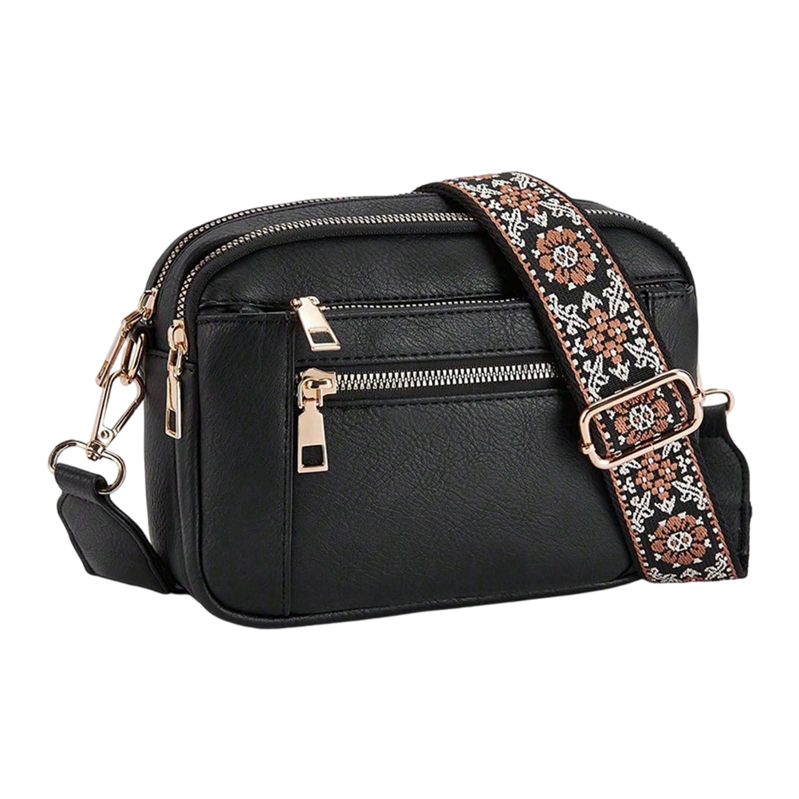 Sac à bandoulière pour femme en cuir véritable aux finitions soignées - 8