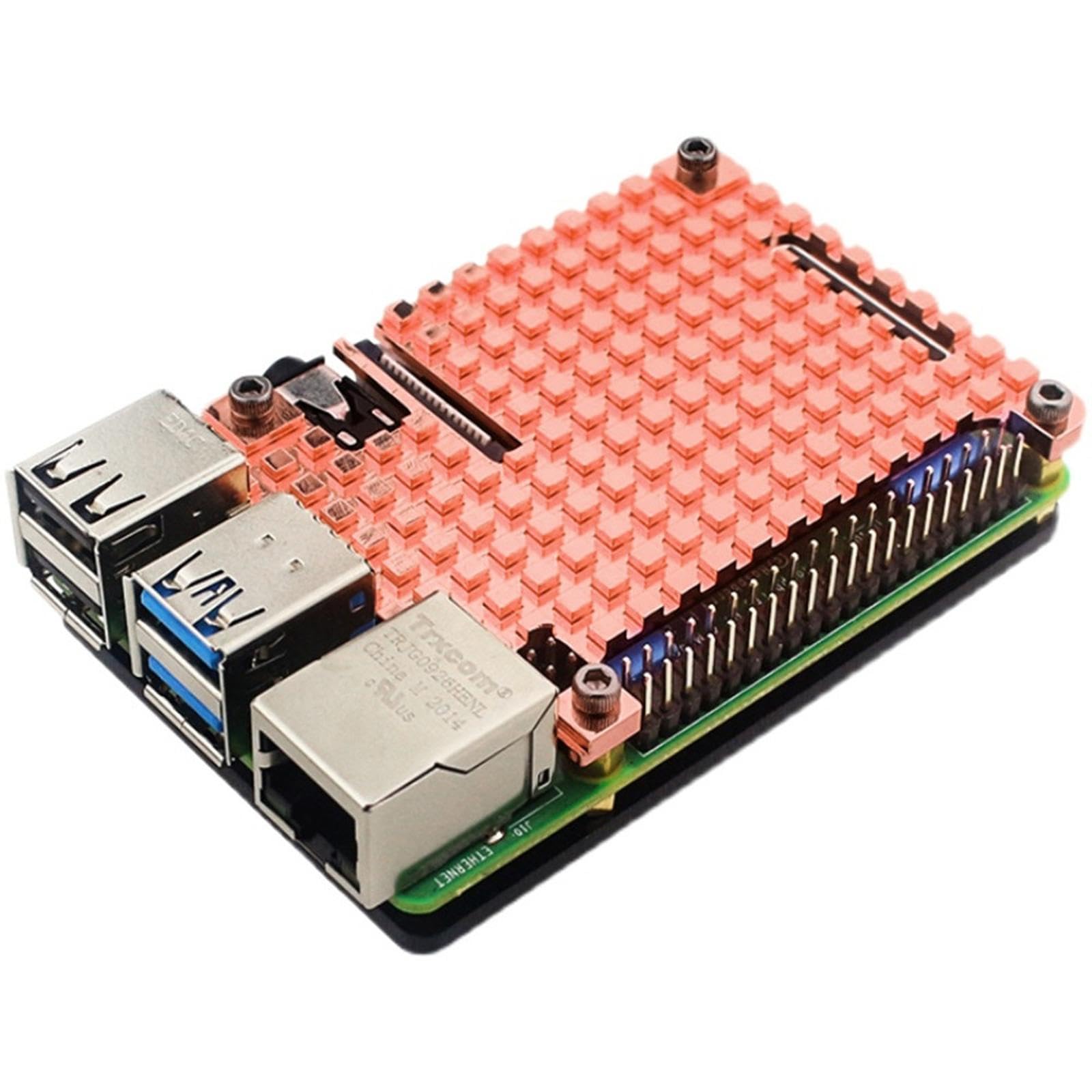 Amazon.co.jp: Raspberry Pi 用4B用極薄銅ヒートシンクは受動冷却