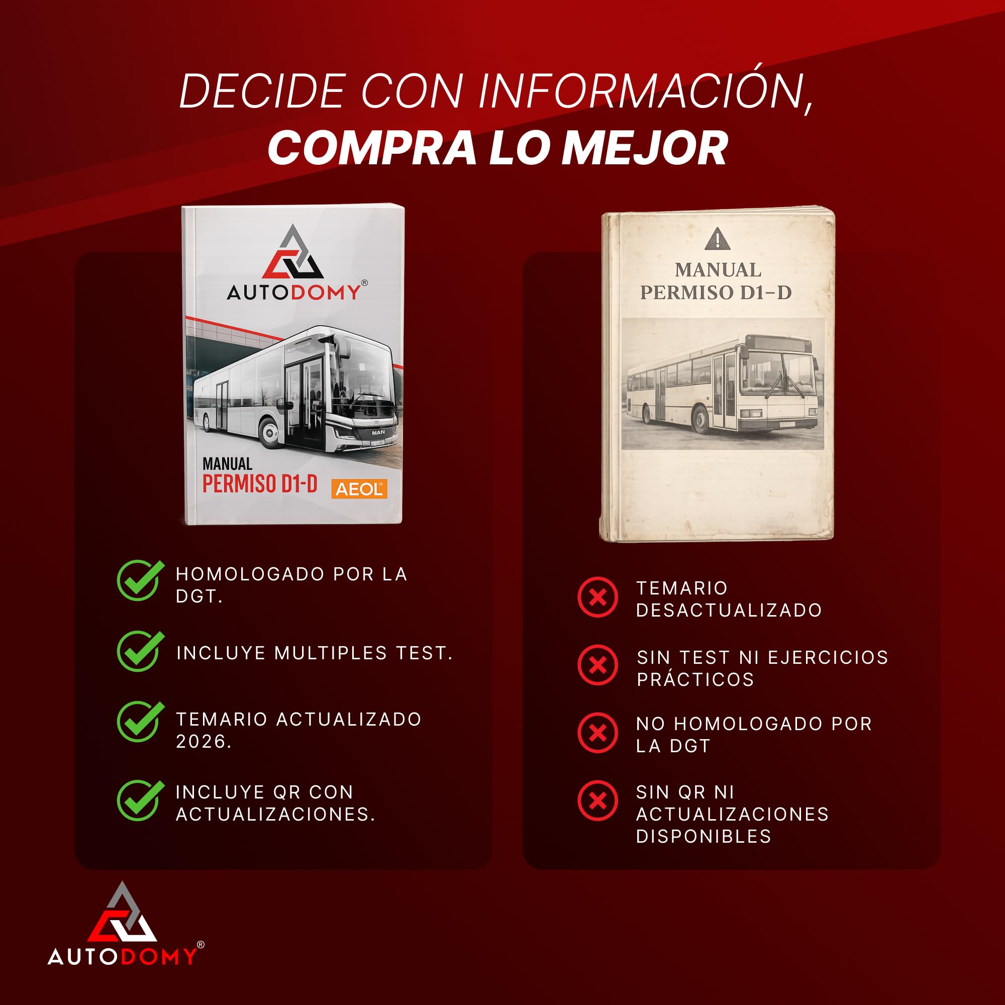 Autodomy AEOL Manual Permiso D-D1 Autobús Actualizado 2026 - 5