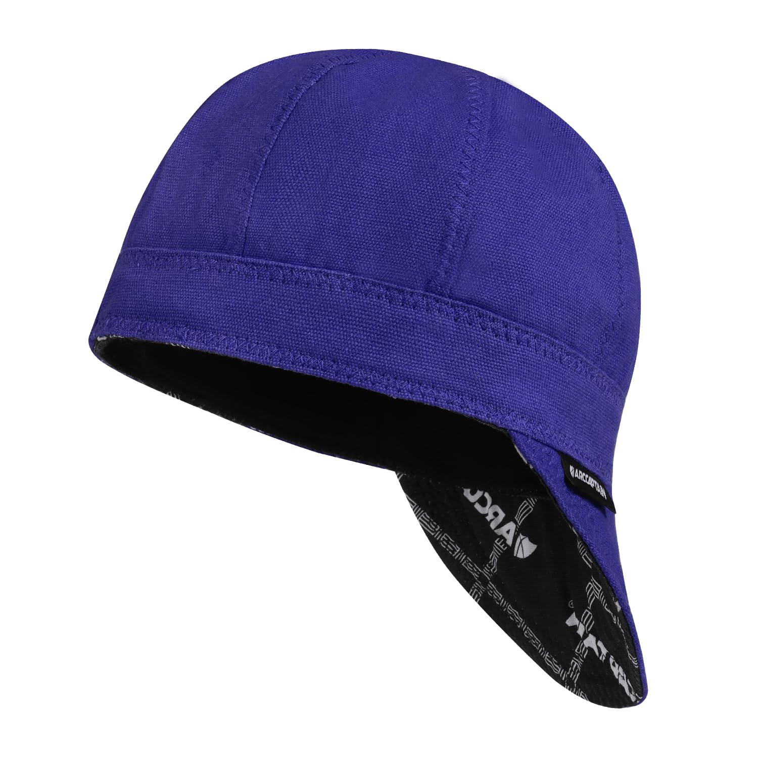 ARCCAPTAIN Reversible Welding Cap, 8-Panel FR Welders Cap, Royal, 7 1/8