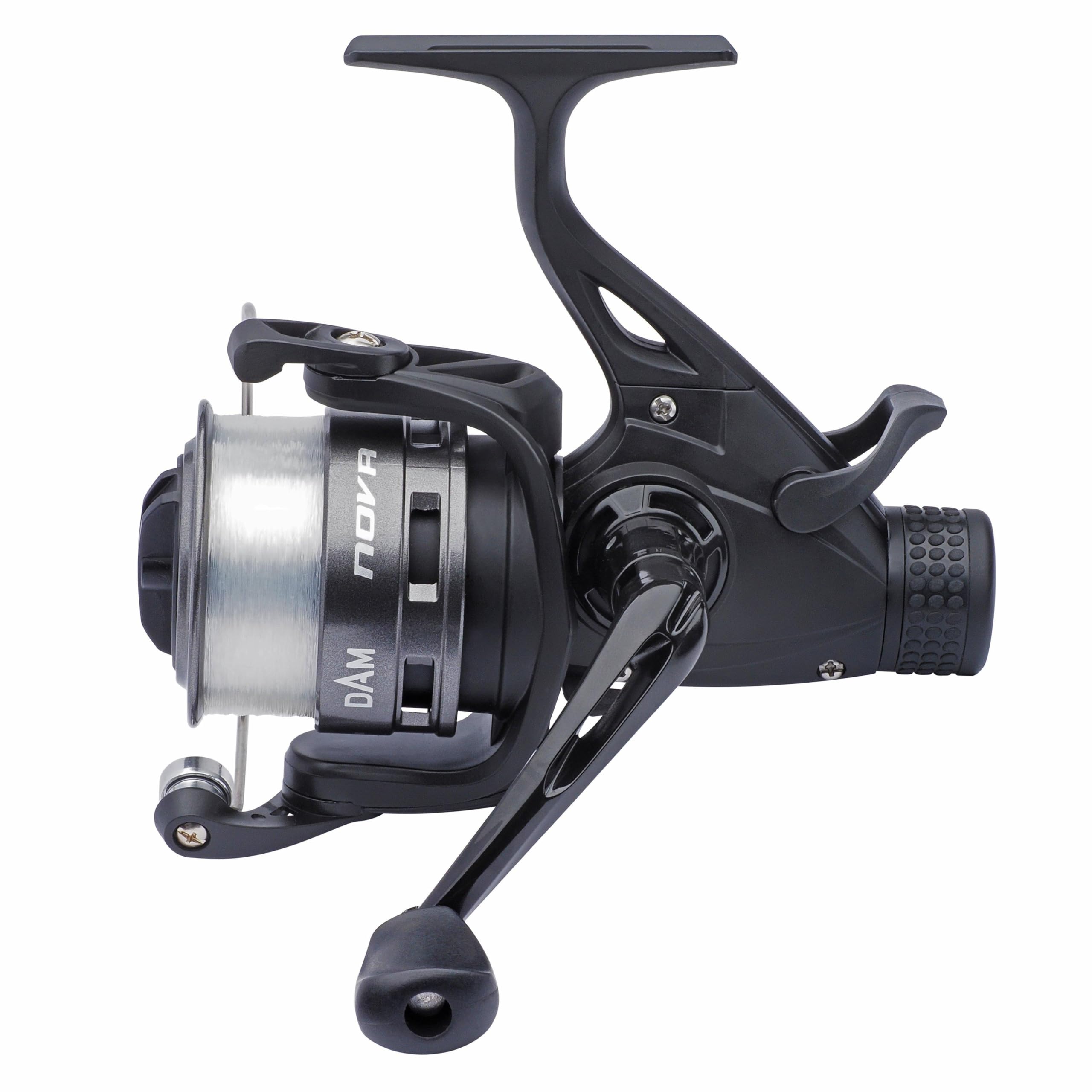 DAM Quick Nova FS Moulinet | Moulinet Polyvalent pour la pêche en Eau Douce et la pêche au Feeder | Corps et Rotor en Graphite | Rapport de Vitesse 5,0:1 | 5000 | Ambidextre