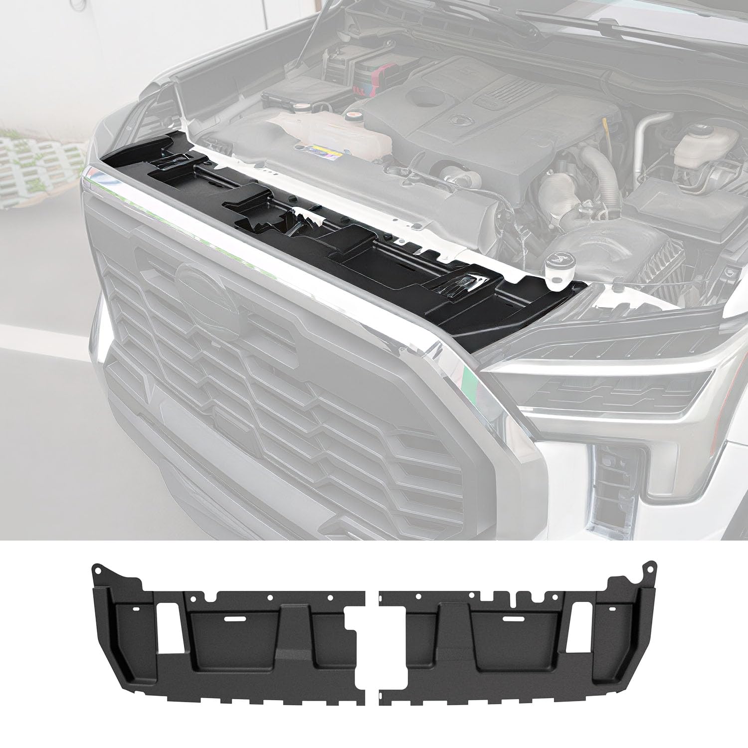 CZmenghe Front Upper Radiator Support Cover Compatible with 2022-2026 Toyota Tundra 2023-2026 Sequoia Upper Radiator Core Mount Support Replacement