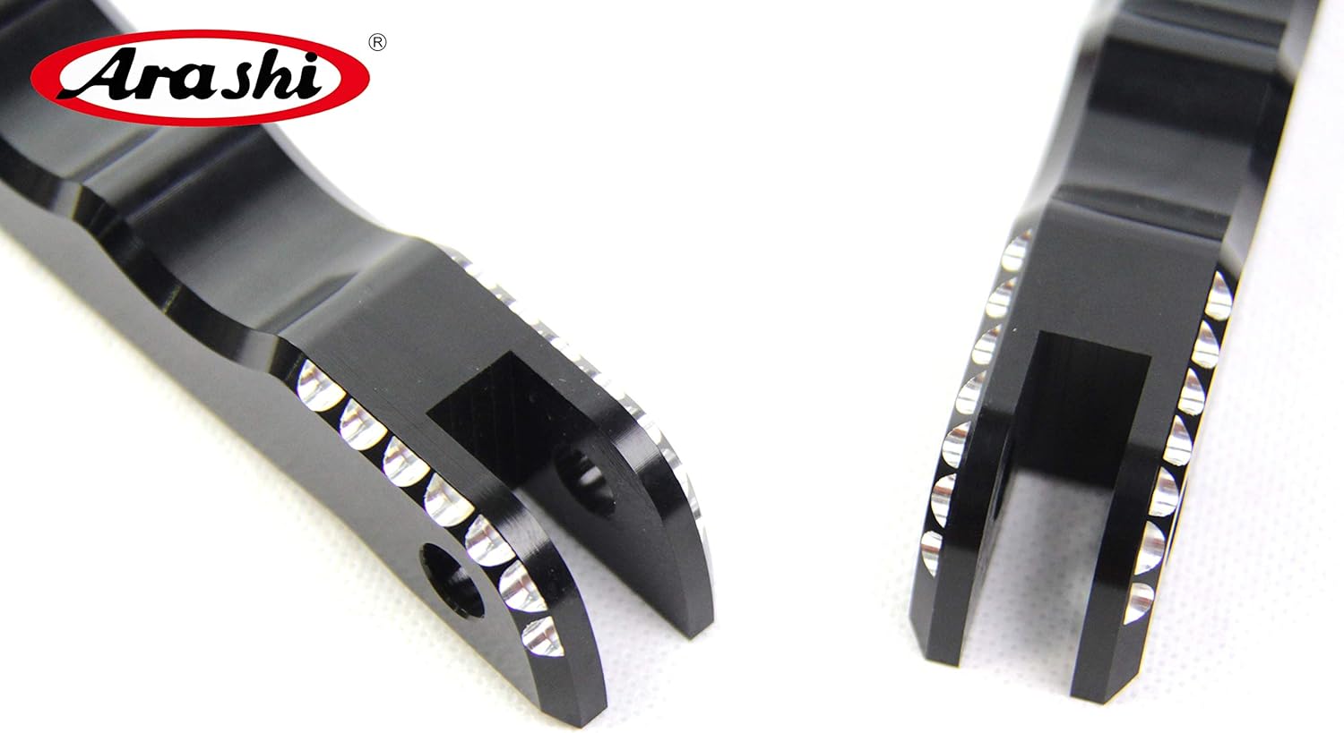 Arashi Front Footrests Foot Rest Peg Rider Pedal for Suzuki GSXR 1300 Hayabusa 2008-2020 Motorcycle CNC Machined Accessories Black 2009 2010 2011 2012 2013 2014 2015 2016 2017 2018 2019