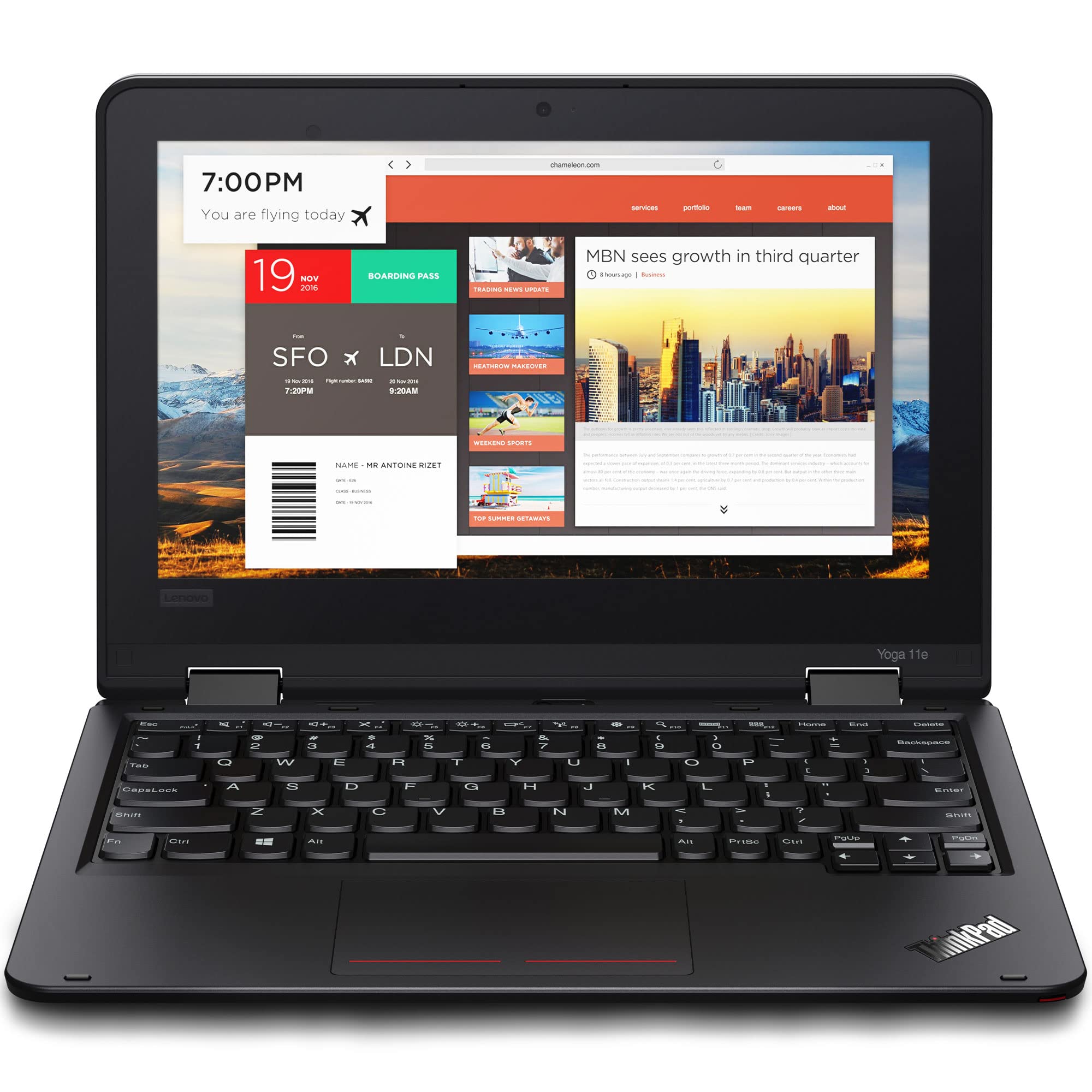 Lenovo ThinkPad Yoga 11e 6th Gen 20SES0PT00 11.6" Touchscreen 2 in 1 Notebook - HD - 1366 x 768 - In