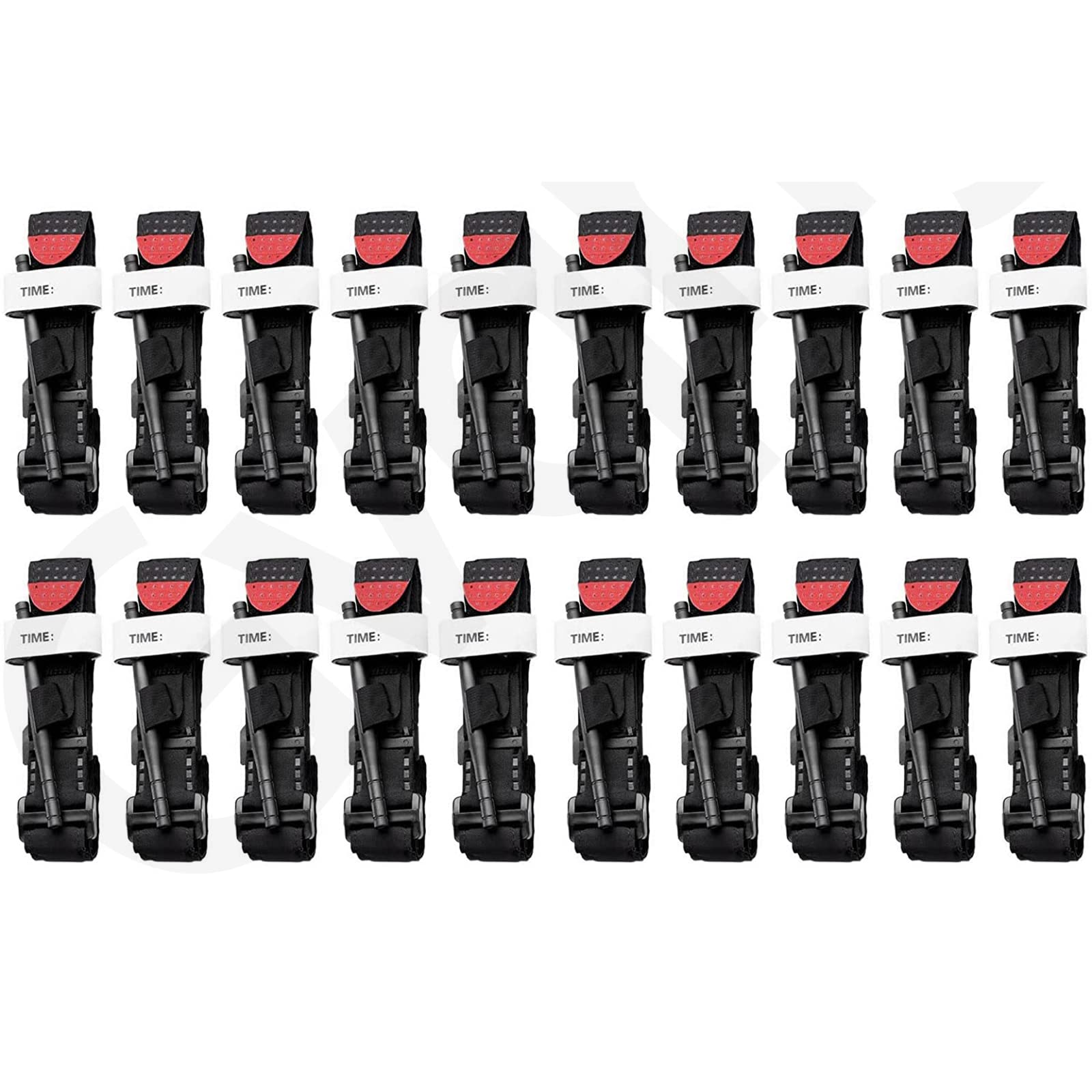 WENNEWUTourniquets, Military Tourniquets Combat Tourniquet, Outdoor Emergency First Aid Supplies, Tactical Tourniquet Rescue Rapid Hemostatic Control, One-Handed Operation,LENGTE95CM,20PCS
