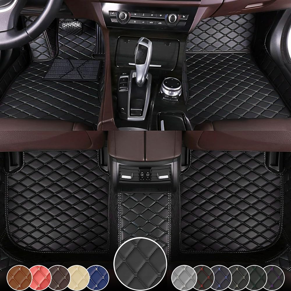 Car Floor Mat for Lexus RX350 2016-2017,Leather Full Coverage Auto Floor Mats All Weather Luxury Floor Liners(Black,Full Set)