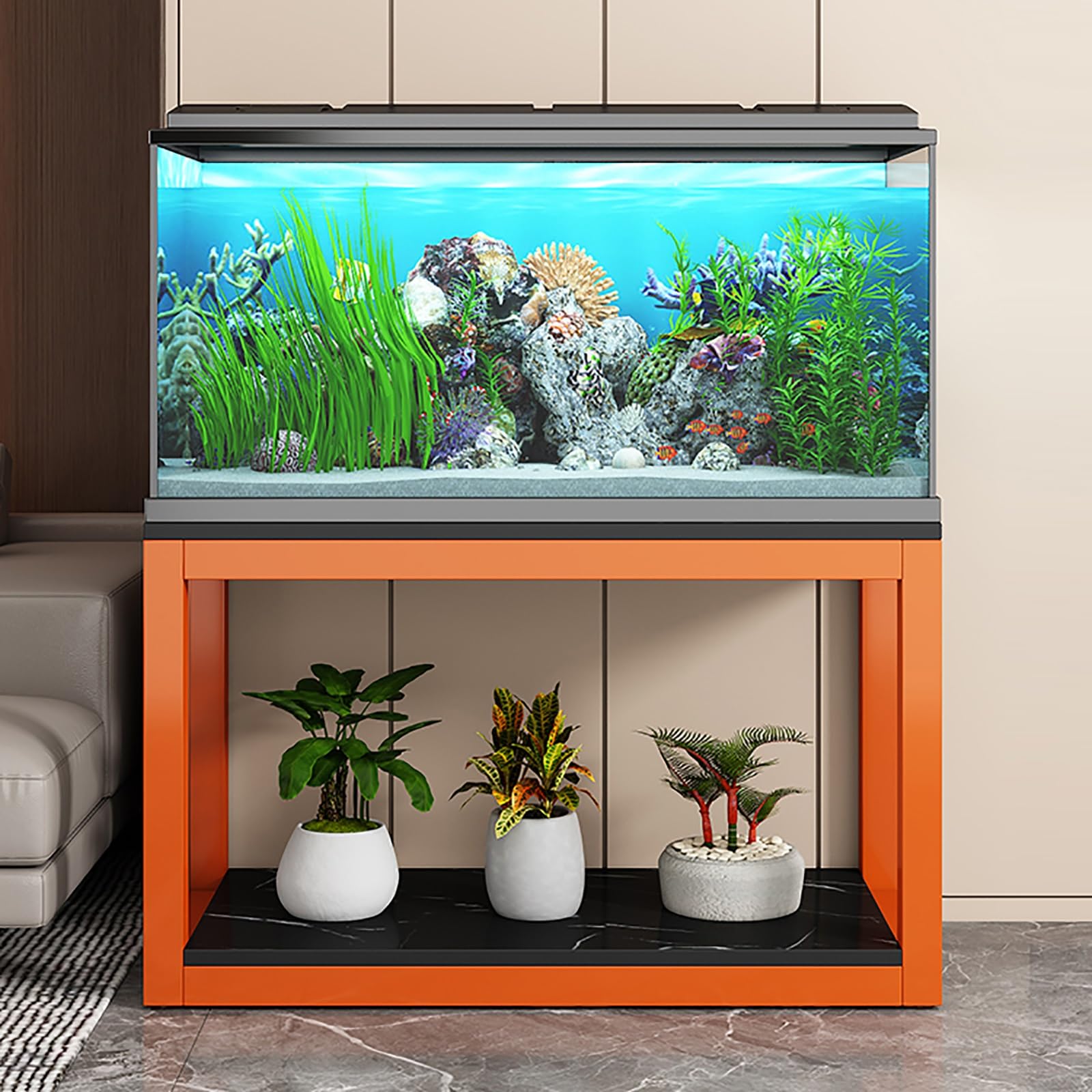Étagère pour aquarium robuste : finissez-en avec le manque de place
