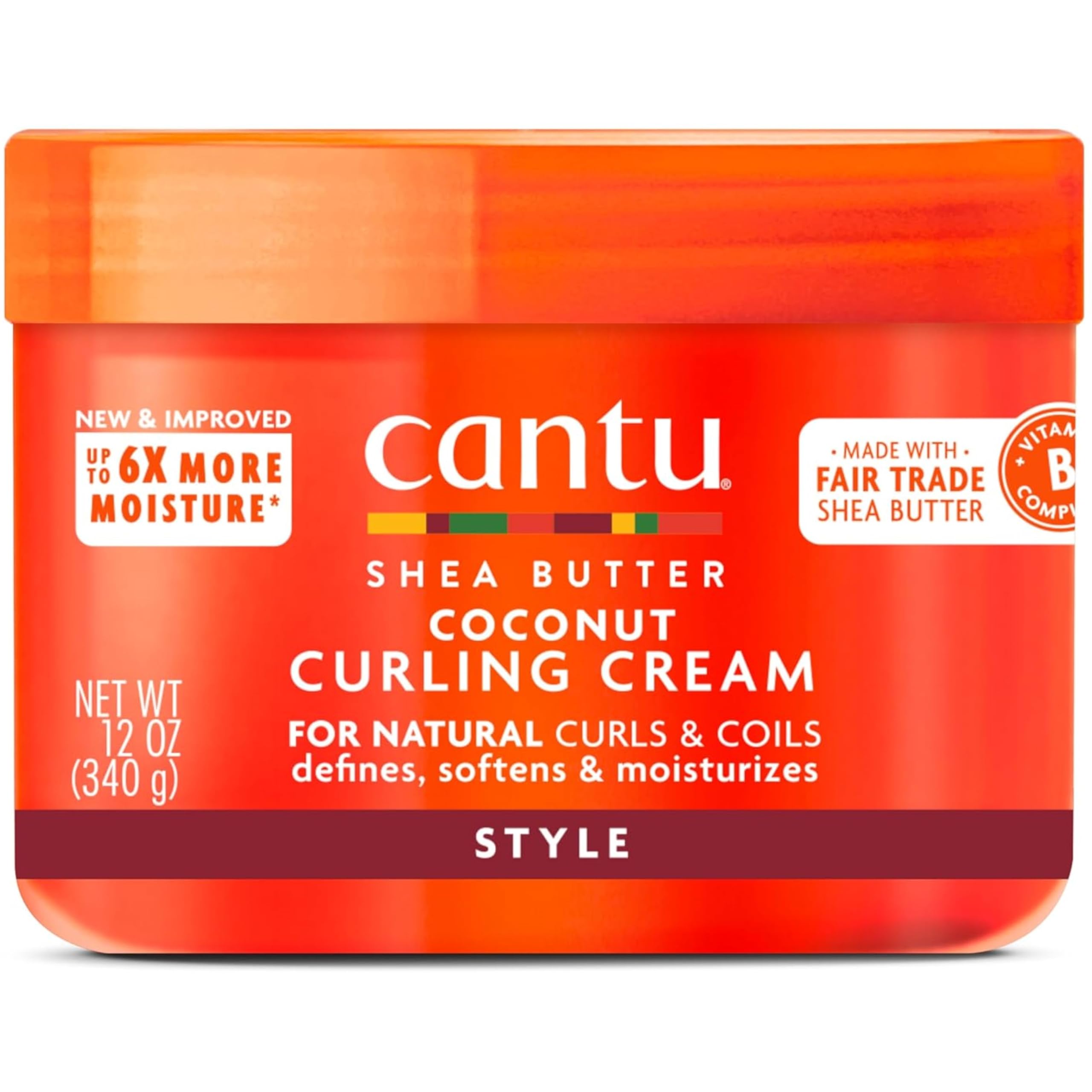 Cantu Shea Butter, Coconut Curling Cream, 12 oz (340 g)