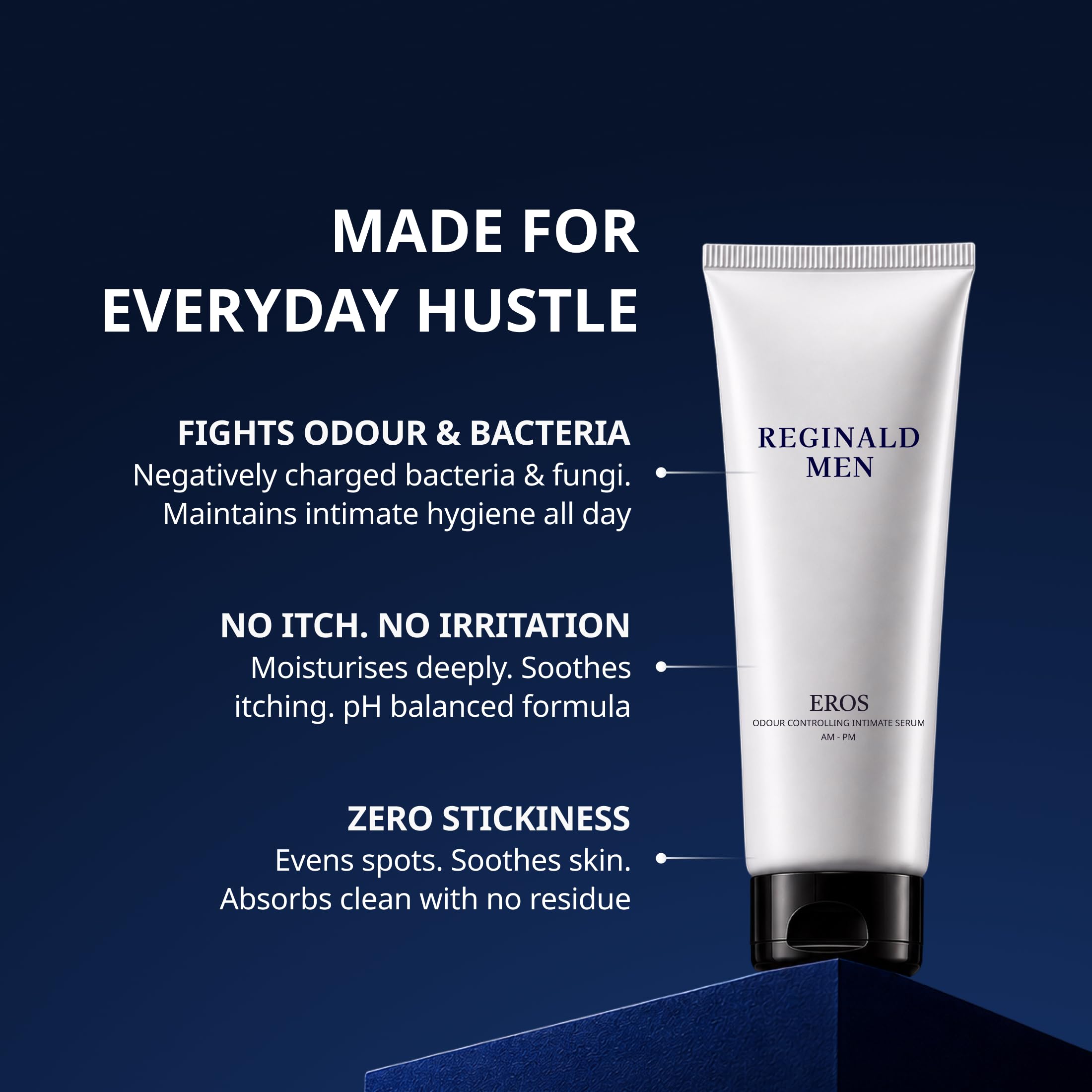 Reginald Men Intimacy Serum | Hydrating & Radiance-Boosting Formula | Soothes, Refreshes & Enhances Confidence | Lightweight, Fast-Absorbing & Non-Sticky | 75ml for Men's Skin Care & Well-Being 2