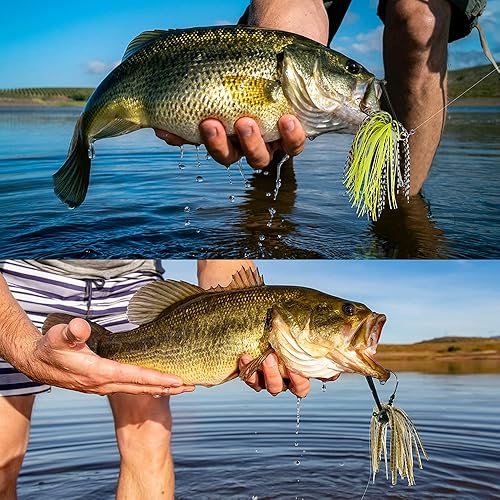 Miniatura 2 de Goture Plantillas de lubina con protector de malezas Plantillas de pesca Faldas de silicona Jigs Flipping Jig Swim Jig Streamlined Head Fishing
