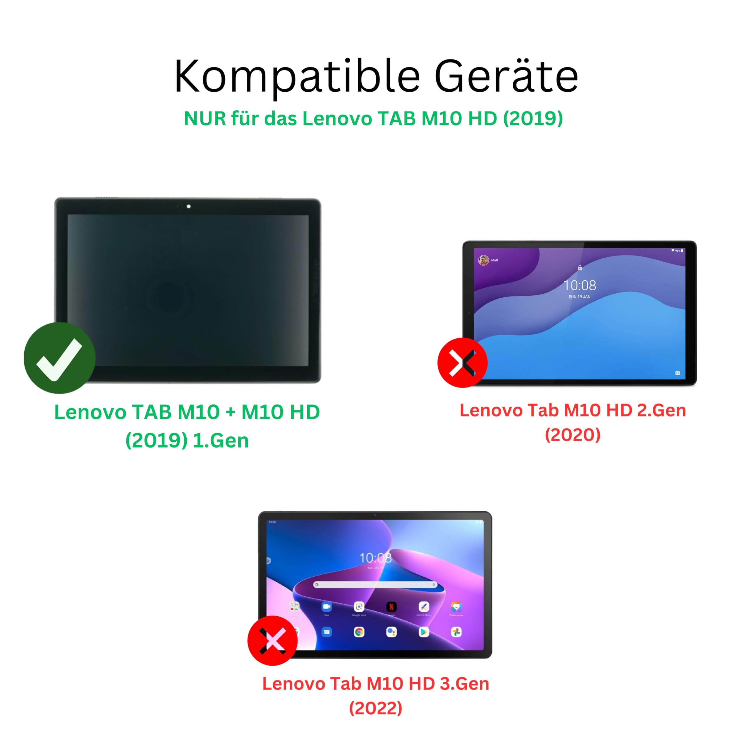 dipos Pellicola Privacy per Lenovo Tab M10 | Protezione schermo opaca Anti-Spia a 4 Vie, si adatta perfettamente, antigraffio, senza bolle, autoadesiva