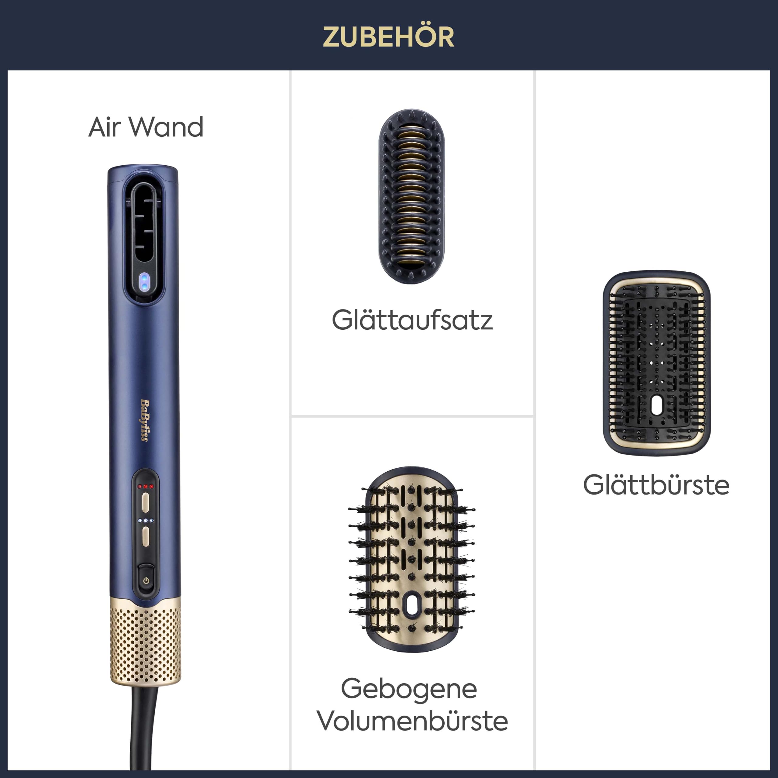 BaByliss Air Wand - Haartrockner, Glätteisen and Styler in einem, Wet to Dry, Anti-Frizz Ionen-Technologie, Ohne Hitzeschäden, AS6553E