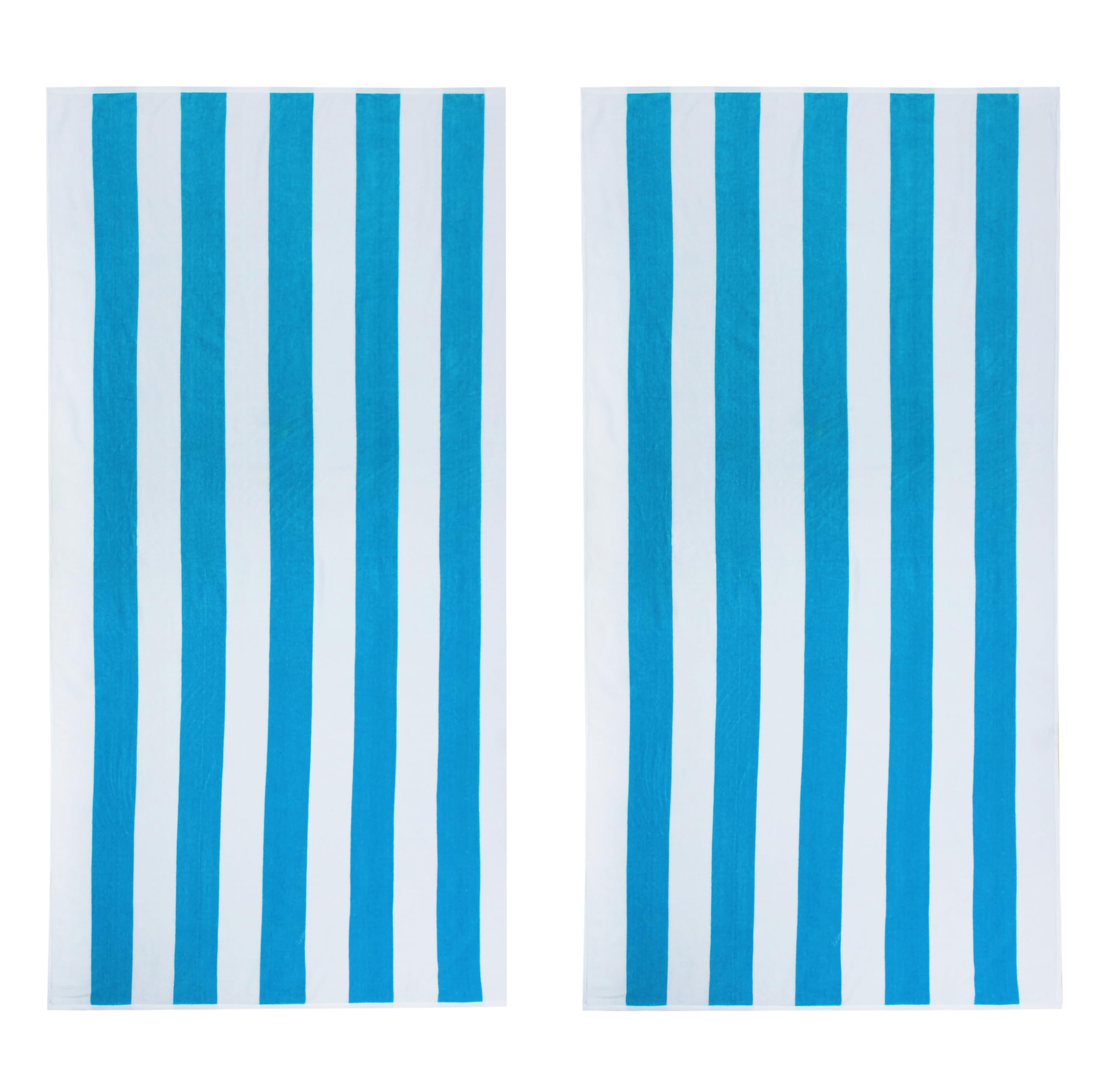 COTTON CRAFT Telo mare oversize – Confezione da 2 teli mare XL – 100% velluto di cotone – grande e grande – spesso peluche 450 g/m² super morbido asciugamano di lusso – piscina picnic – 89 x 177,8 cm