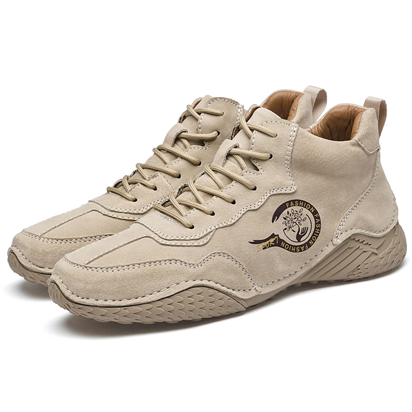 Scarpe da ginnastica da uomo alla moda in morbida pelle con lacci