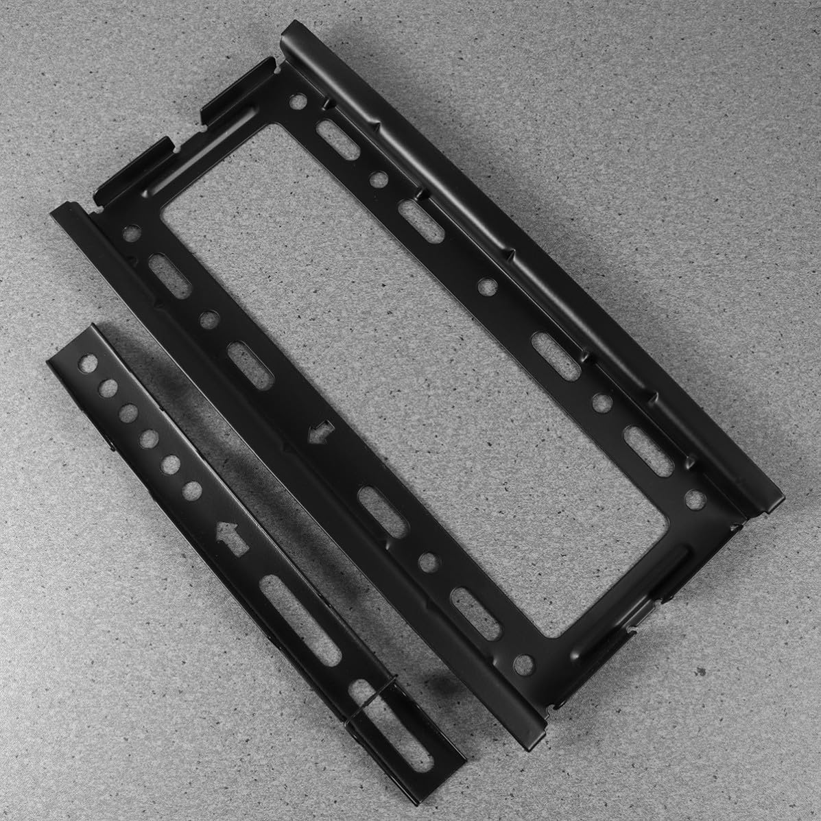 Garneck Adjustable Steel Tv Wall Mount Bracket for Tvs Thick Black Articulating Arm Low Profile Distance Secure Double Hook and Long Screw Fix for LED LCD OLED Flat Curved Random Color