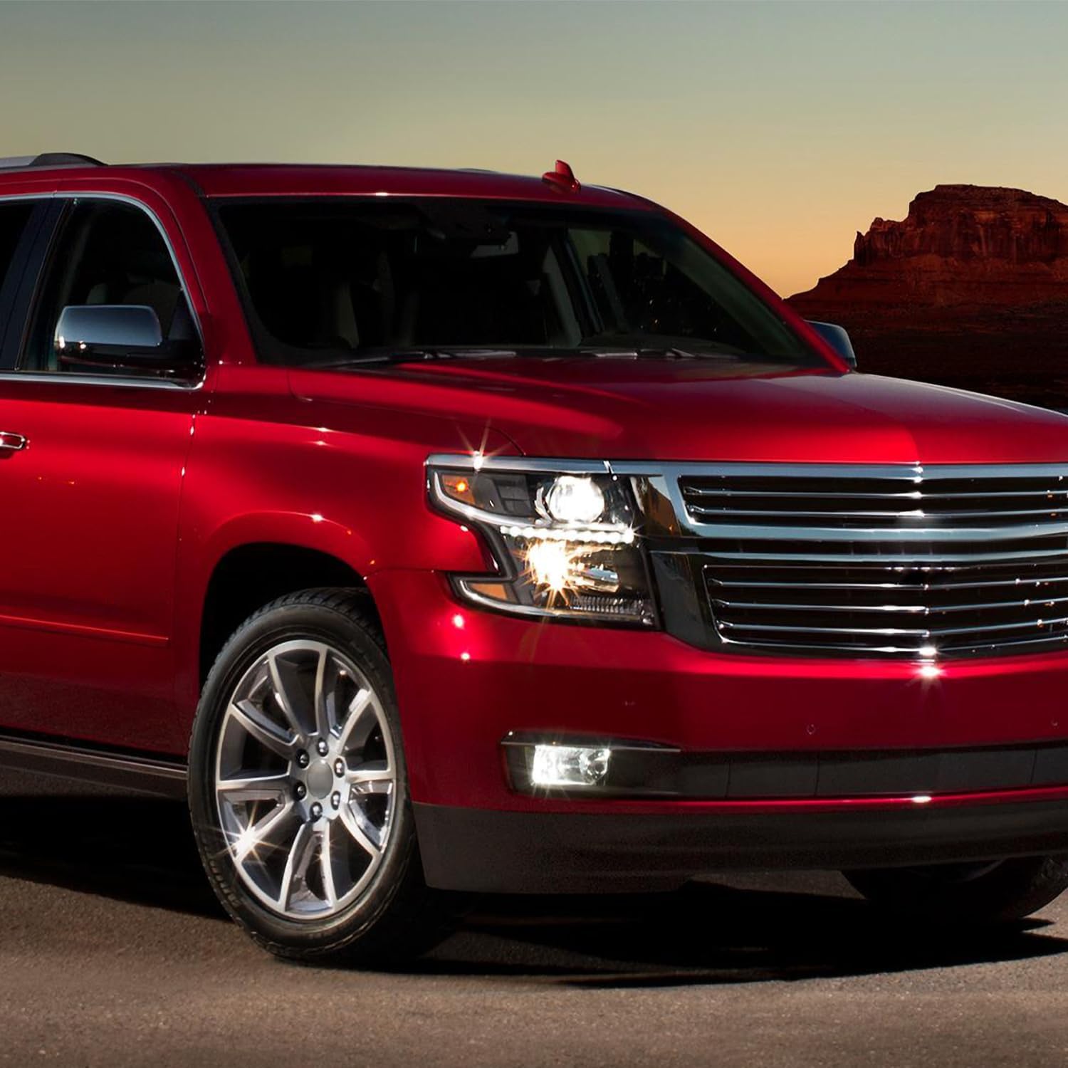 SPEC-D TUNING Right Passenger Side Black LED Light Bar Projector Headlight Compatible with 2015-2020 Chevy Tahoe, Suburban, Left + Right Pair Headlamps Assembly