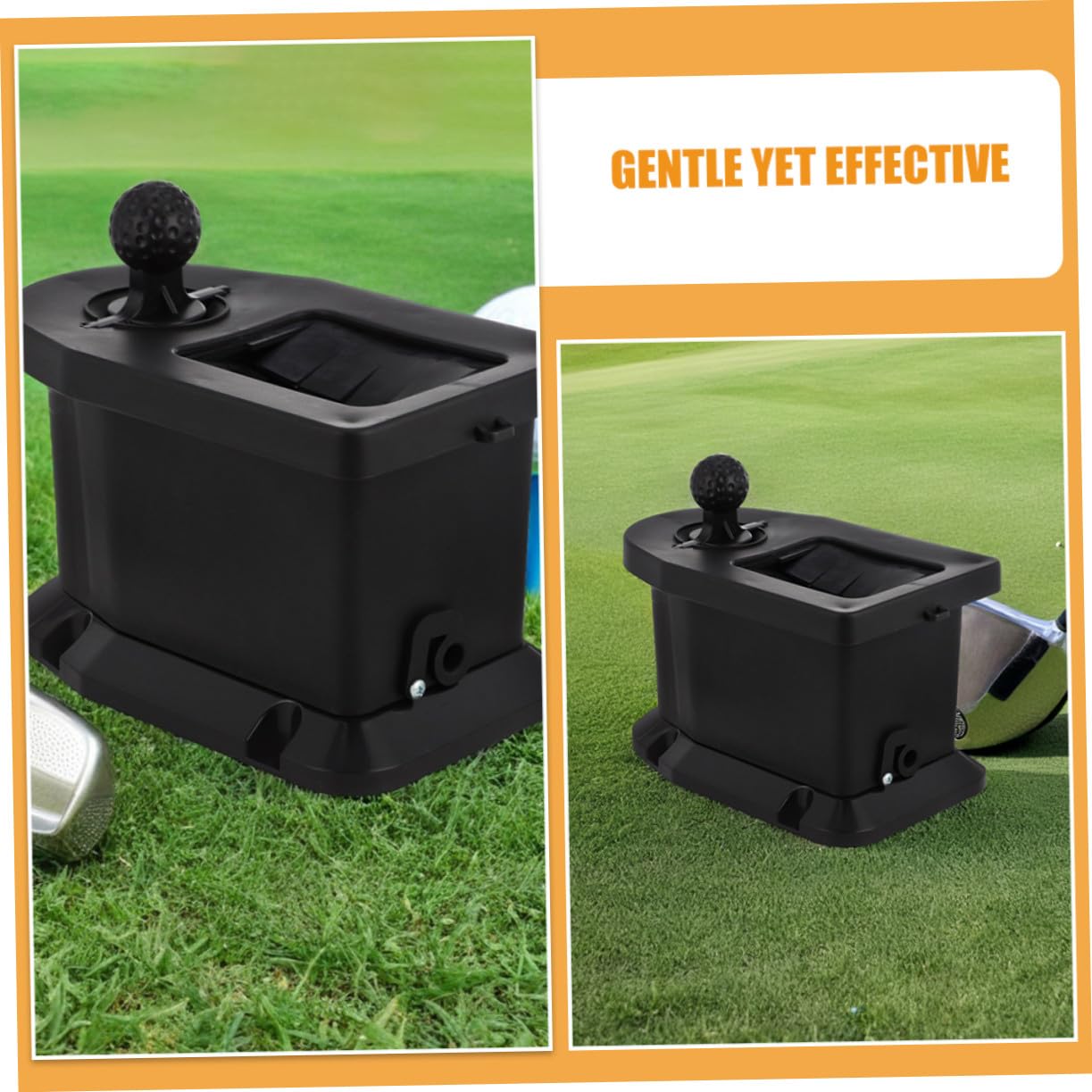 SUPVOX Limpiador Manual de Palos de Golf y Bolas para Carrito | Plástico Negro, Limpieza Eficaz en Exterior y Viaje, Accesorio para Entrenamiento de Putting