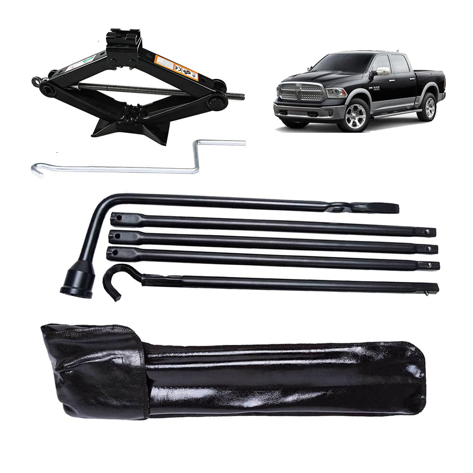 Banas Spare Tire Tool Kit With Case & Scissor Jack 2 UK