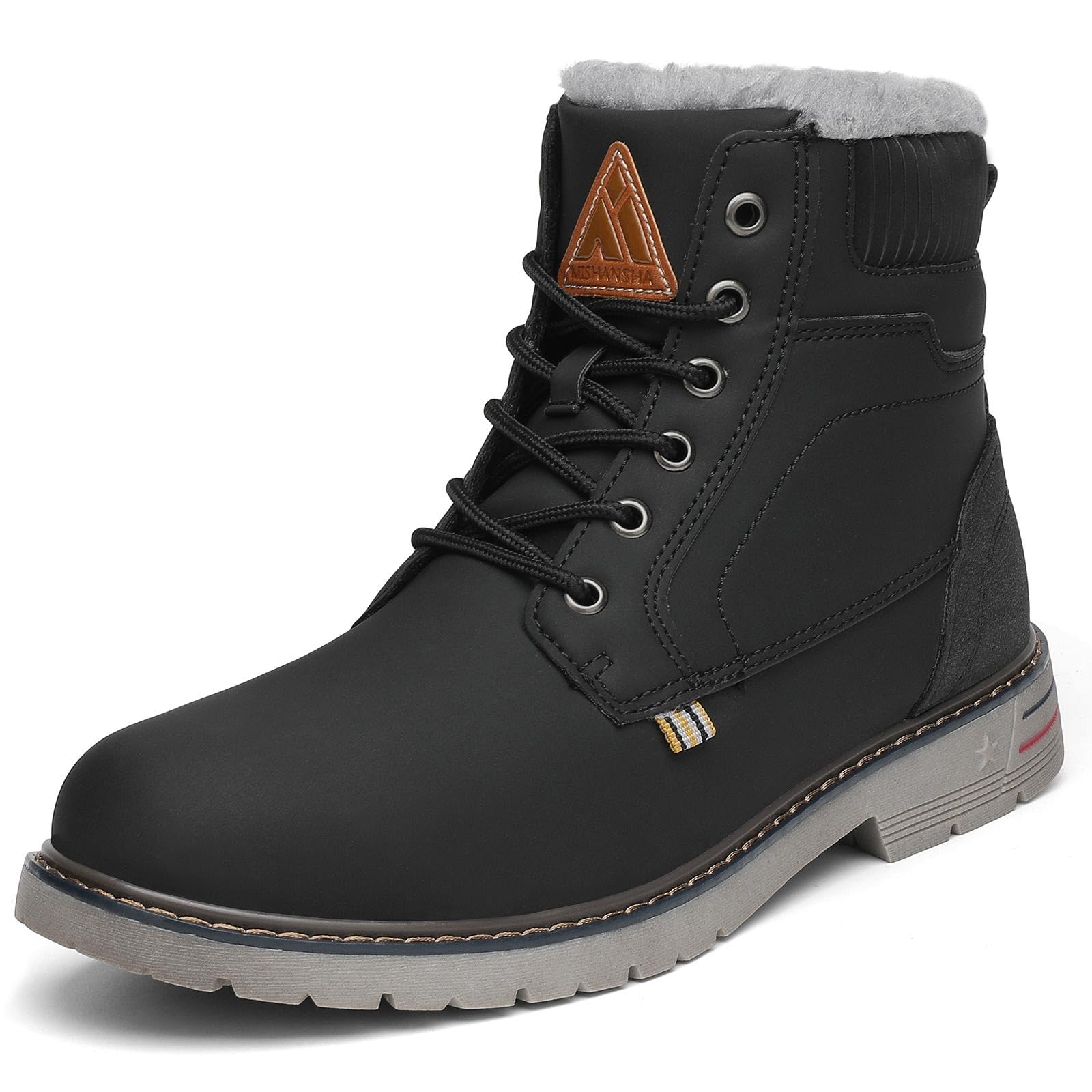 Mishansha Scarpe Uomo Stivaletti da Trekking Eleganti Scarpe da Ginnastica Stivali da Escursionismo Invernali Impermeabile Outdoor