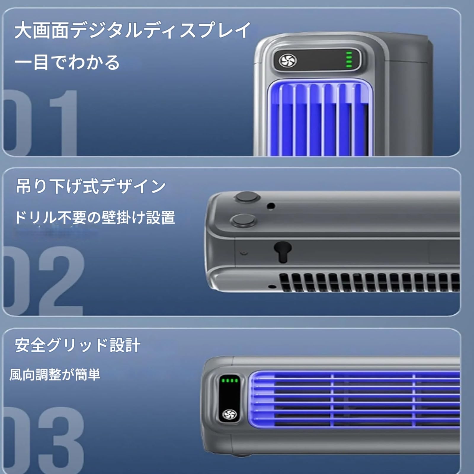 Amazon.co.jp: Qinux Brizaac エアコン ポータブル冷却ファン