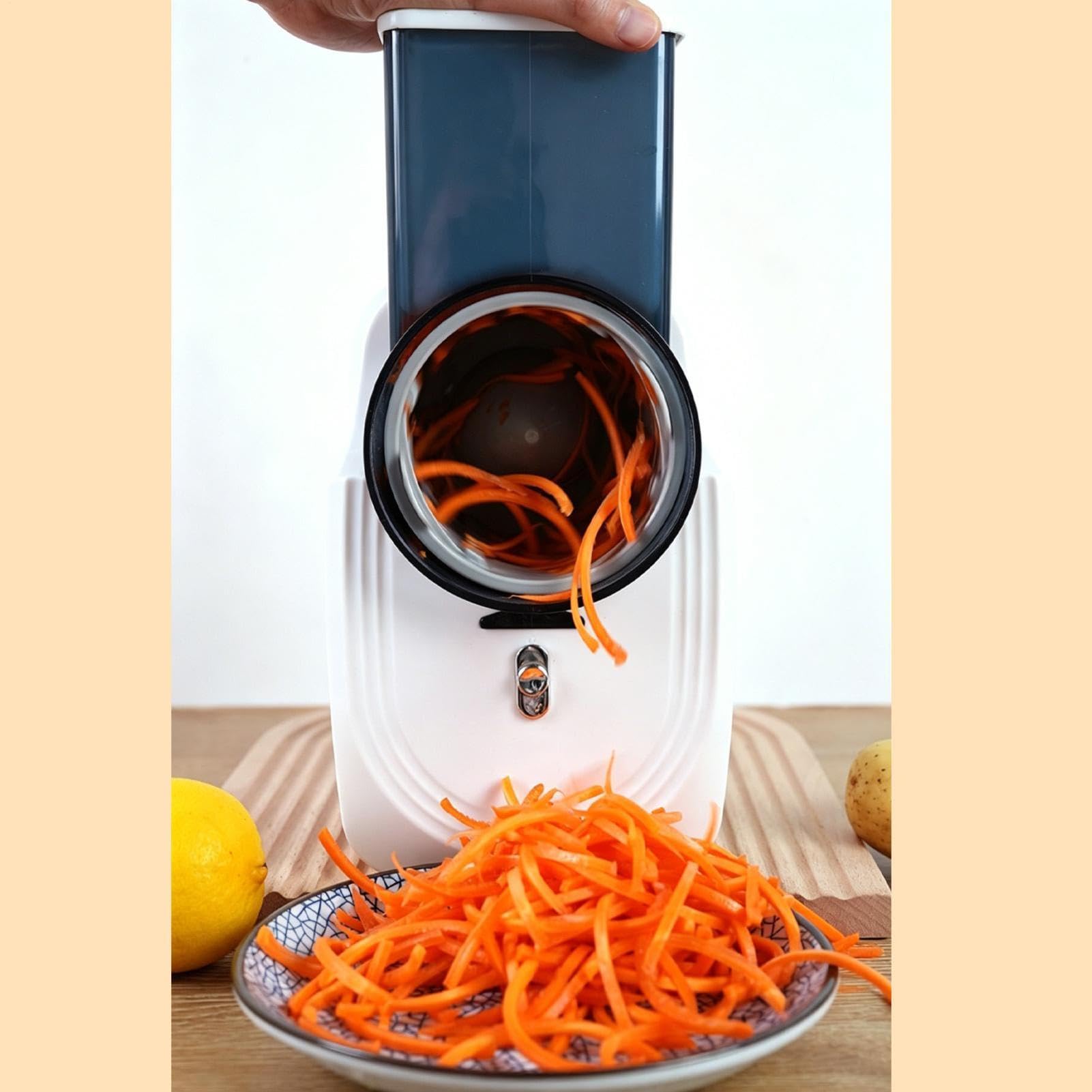 Râpe À Fromage Électrique Ustensile de Cuisine Multifonction | Râpe à Pommes de Terre Électrique Pour Cuisine Cuisson Maison Préparation Repas Transformation Alimentaire Traiteur
