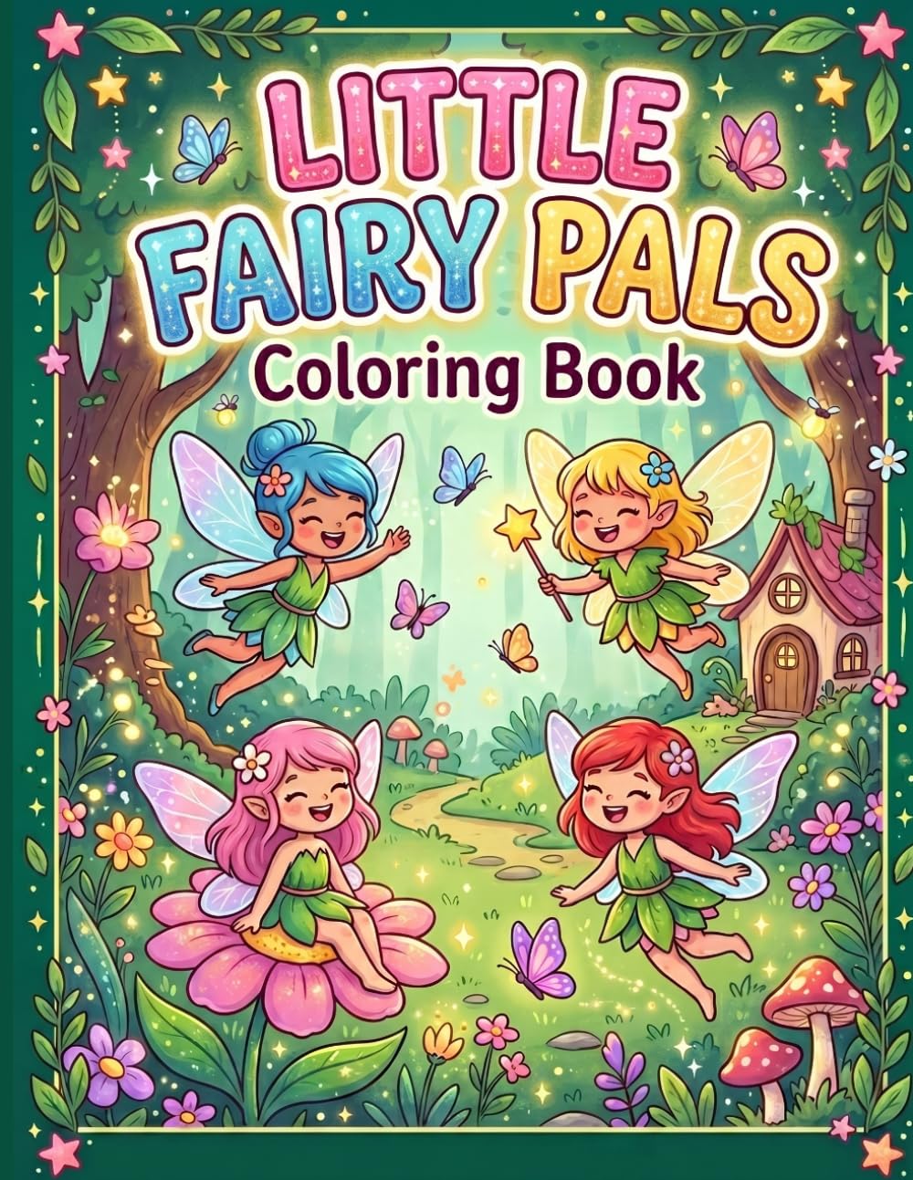 Little Fairy Pals Coloring Book: A Whimsical Fairy Friends Adventure for Kids