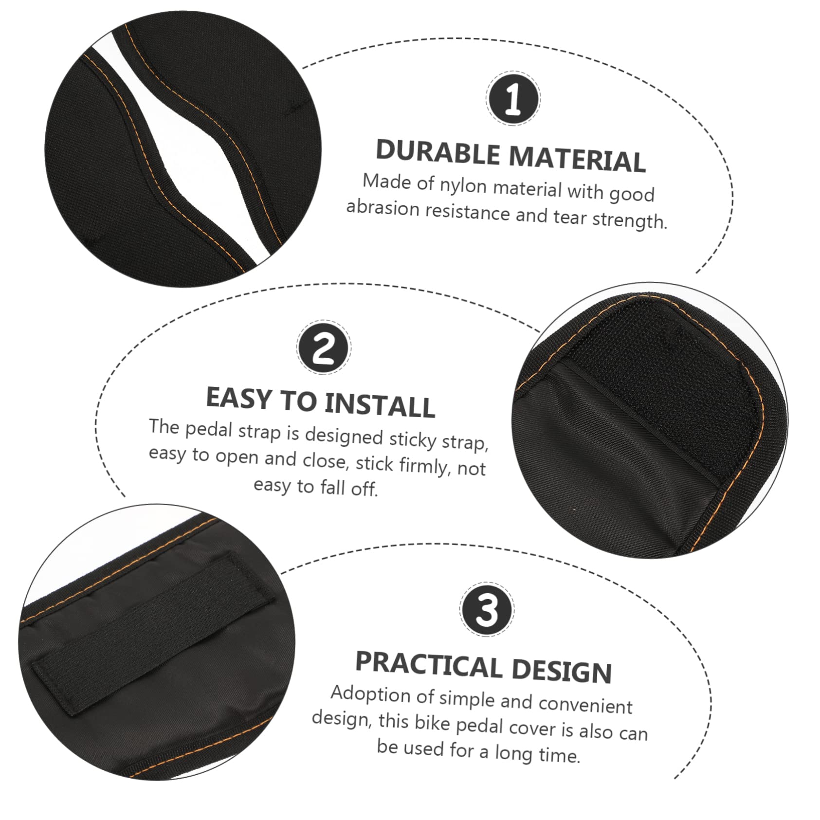 BESPORTBLE 5pares Cubiertas De Pedal De Bicicleta Ajustables Correas Antideslizantes para Bicicleta Accesorios De Ciclismo para Experiencia De Conducción Cómoda Protección De Pedales para