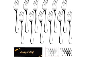 Unveil Culinary Elegance: Dessert Forks Set of 12 for Sophisticated Dining
