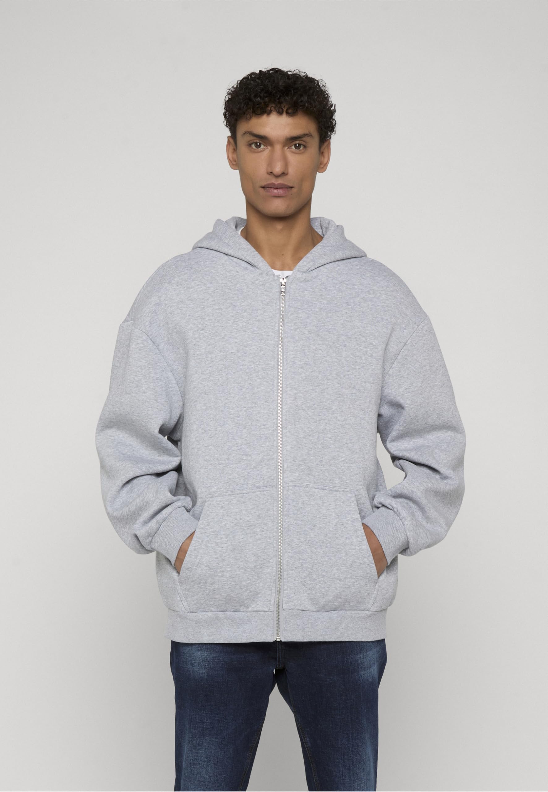 Urban Classics Sudadera con Capucha para Hombre con Cremallera mullida, Sudadera con Cremallera y Cremallera para Hombre, Corte Grande
