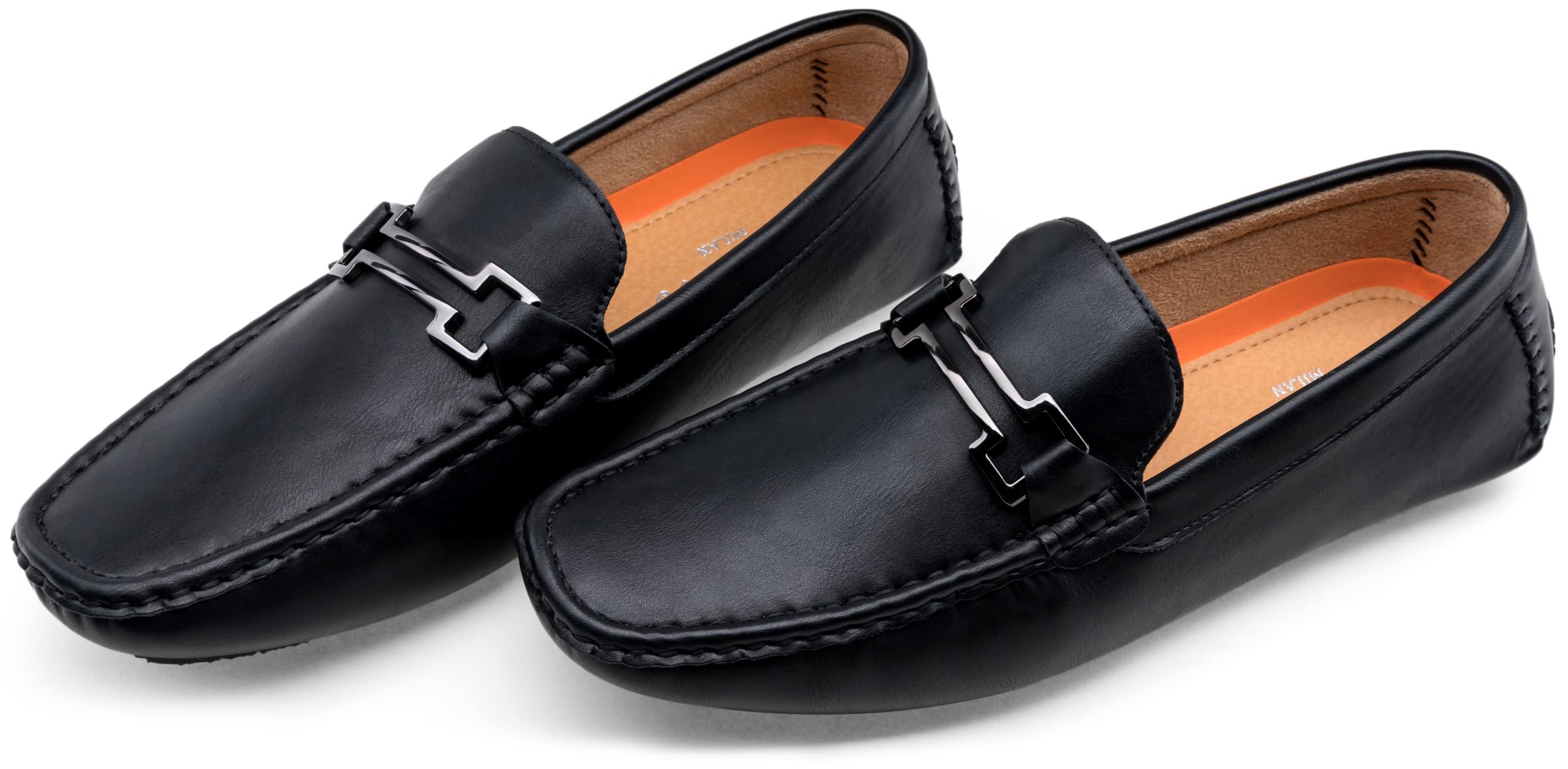 Jousen Men\'s Black Classic Penny Loafers Metal Buckle Slip On Casual Shoes New Men main image 4