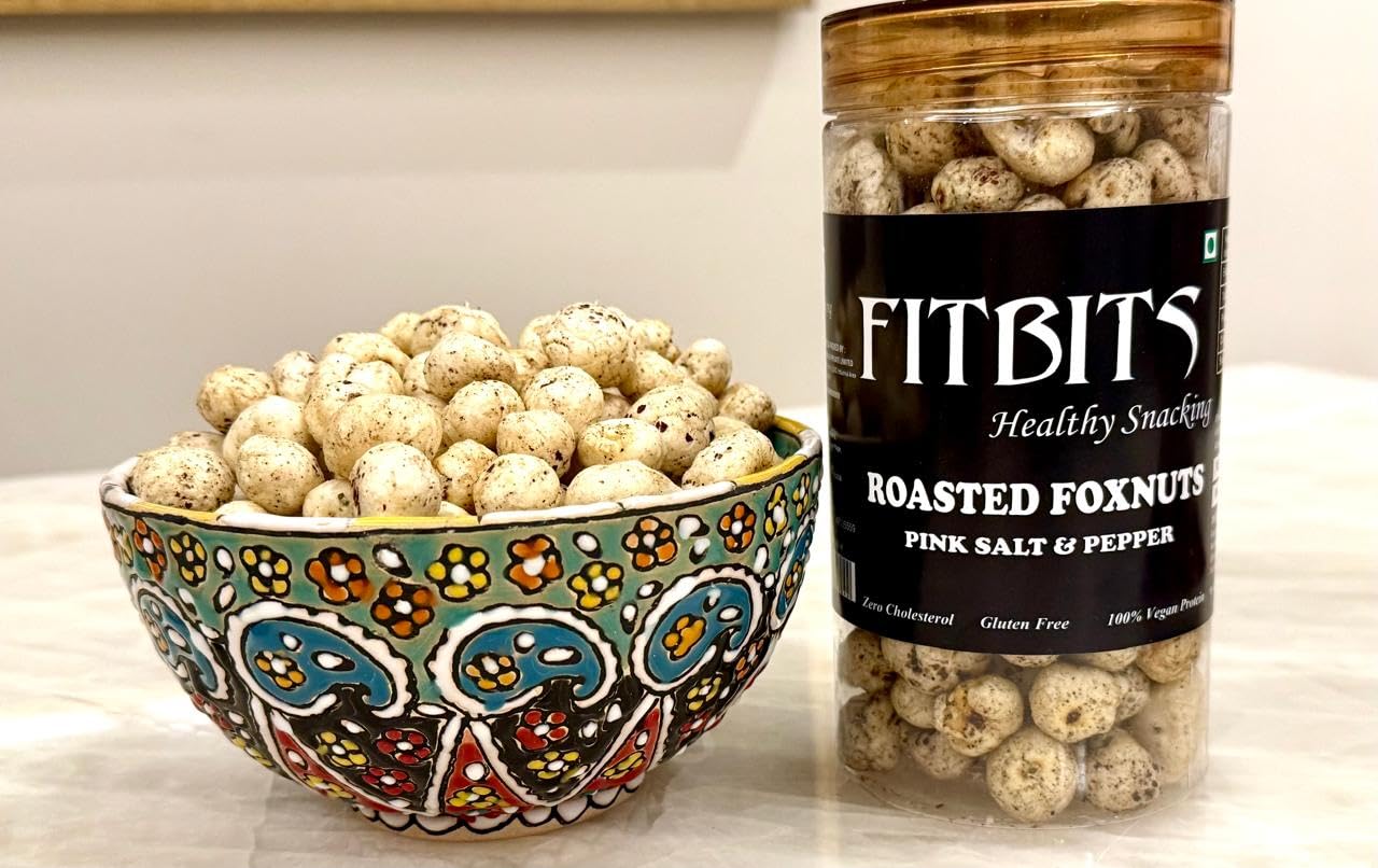 Roasted Foxnuts – (Pink Salt & Pepper) | Gluten Free | Healthy Snack | (Net wt. 70 Gm)-image-5