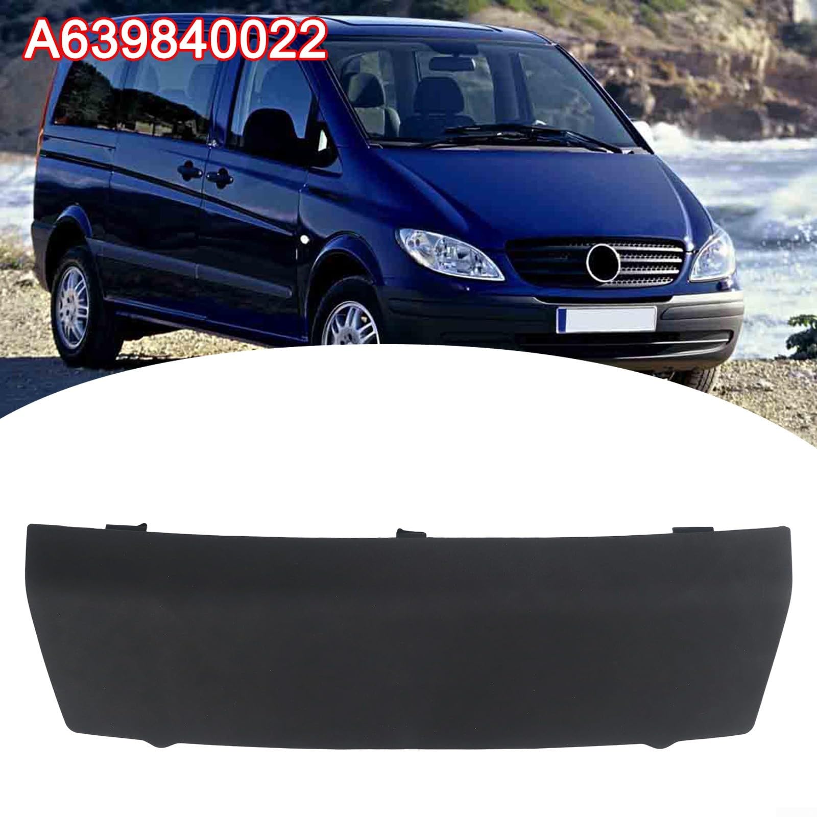 Windschutzscheibe untere Klimaanlage Filter Panel Abdeckung für Mercedes für Vito W639 und für Viano Modelle Schwarz Kunststoff Ersatz Außen Kotflügelkomponente OEM A639840022 für einfache