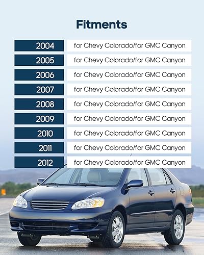 Miniatura 2 de ECCPP Manija exterior de puerta trasera 2004-2012 para Chevy para Colorado 2004-2012 para GMC para Canyon reemplazo exterior manija de puerta