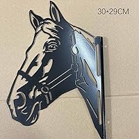 Vista 3 de TOKLYUIE Arte metálico de animales Peeping – Arte metálico de granja con vaca asomada para decoración de jardín, granja al aire libre, patio