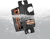 Vista 3 de 2 piezas 17G RC Micro Servo, impermeable RC Mini servo Digital Motor con servo bocina 25T para 1/18 1/16 1/14 RC tanque barco helicóptero avión