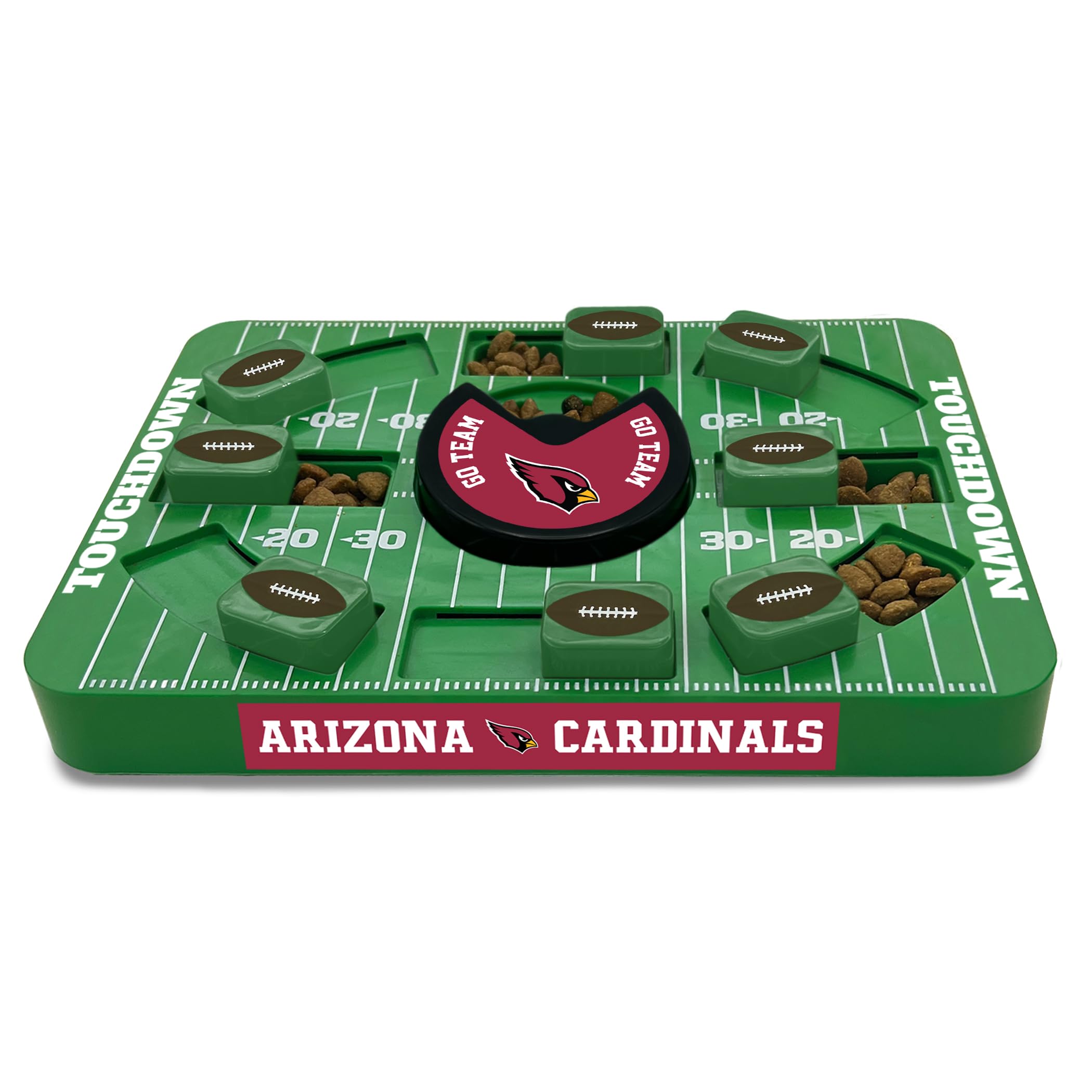 Pets First NFL Arizona Cardinals Large Puzzle Toy for Dogs, Slow Feeder Board for Pets, New Bigger Size, Interactive Doggie Treat Toy