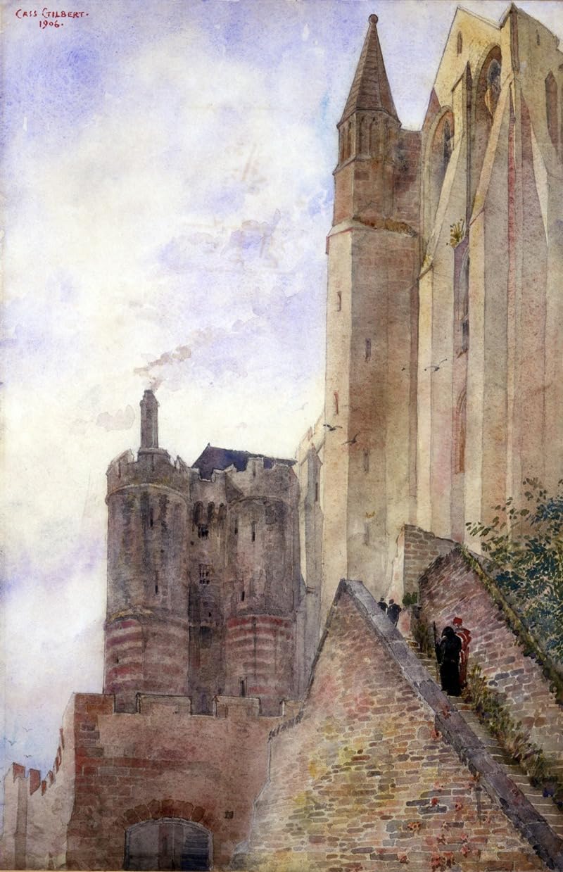 Mont Saint Michel France (1906) Poster Print by Cass Gilbert (24 x 36)