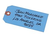 Avery Unstrung Shipping Tags, 11.5 pt. Stock, 4-3/4" x 2-3/8", 1,000 Blue Hang Tags (12355) – view 1