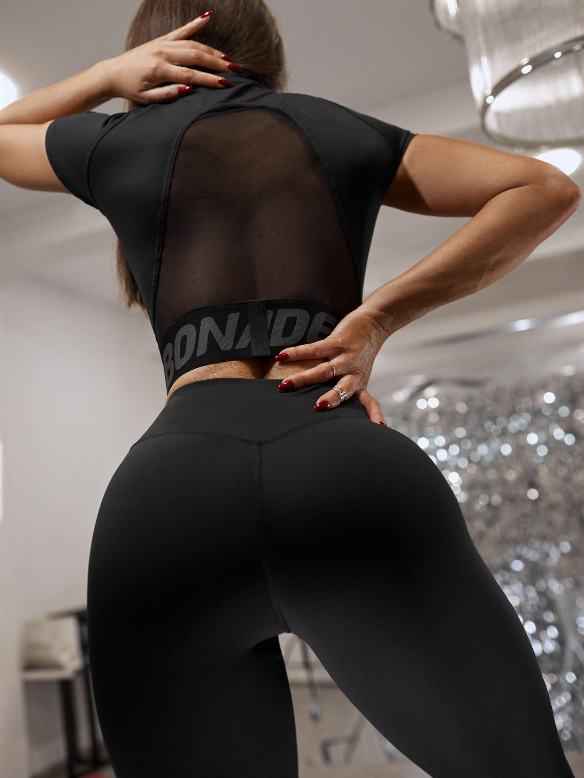 Bona Fide Haut de Sport Femme - Coupe Ajustée Respirante Yoga Fitness | débardeur ou t-shirt, manches courtes ou longues, tissu extensible, running et gym